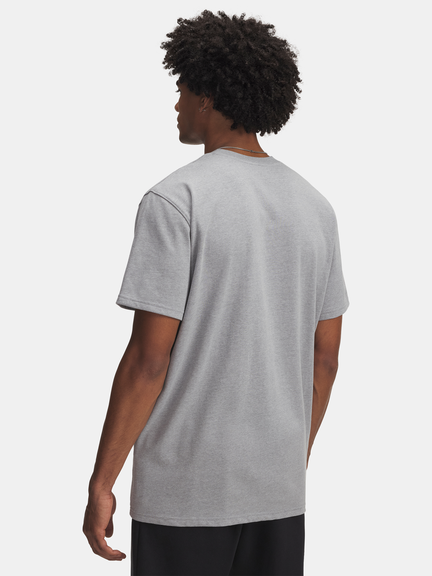 Men's T-shirt Under Armour Curry Hvyweight Logo Tee-GRY - Men's