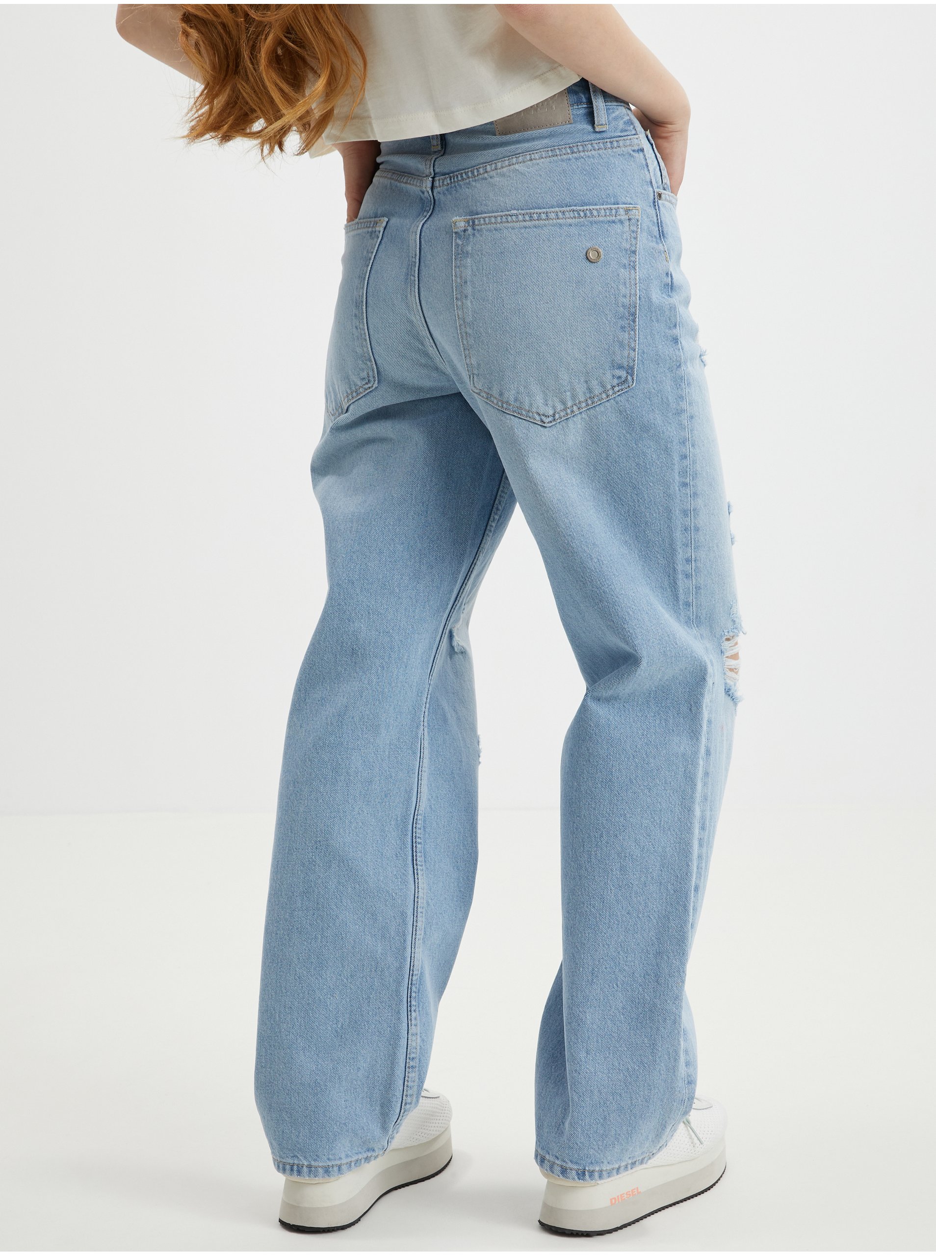 Straight fit pentru femei ONLY - albastru deschis