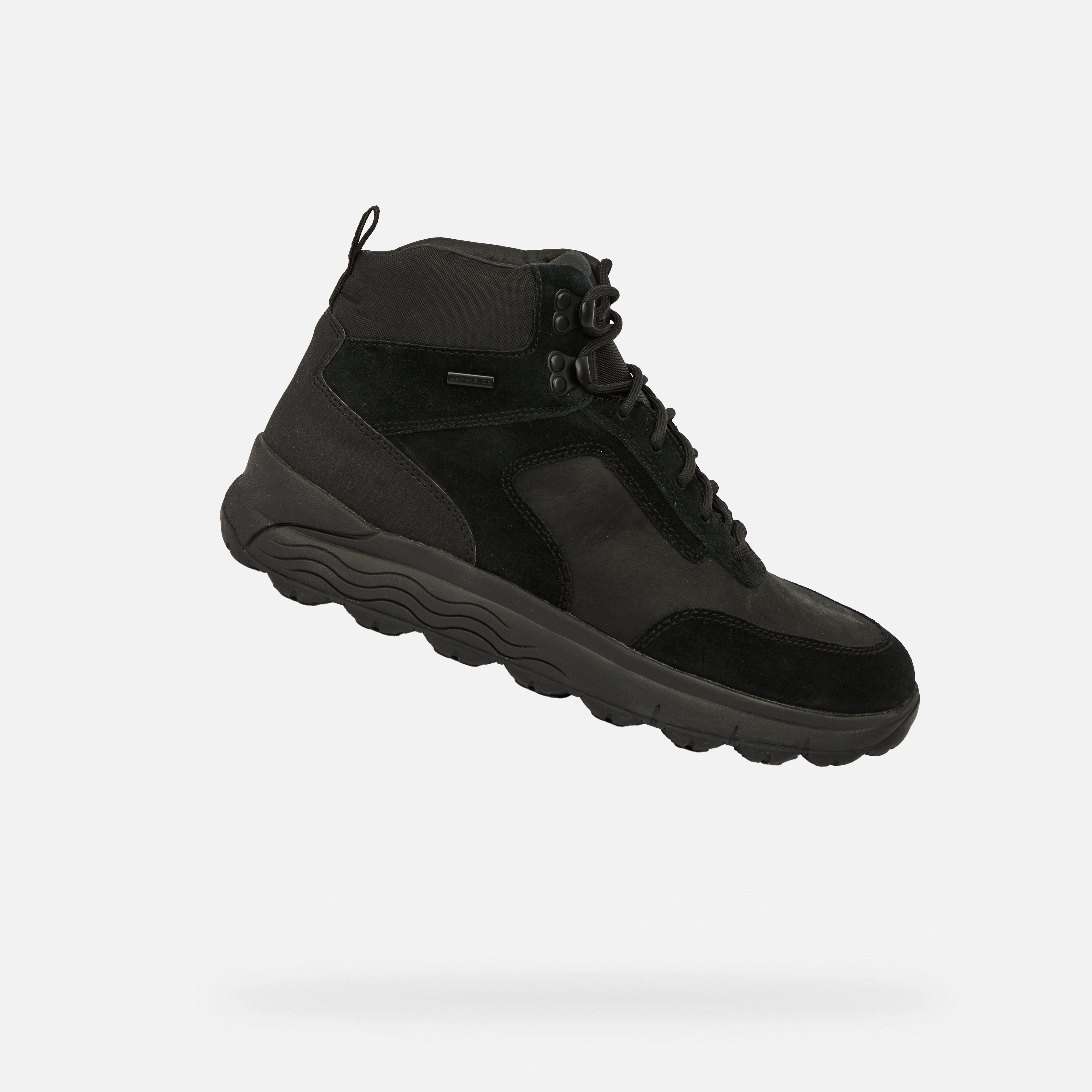 Mens Black Ankle Boots Geox Spherica 4X4 B ABX - Men