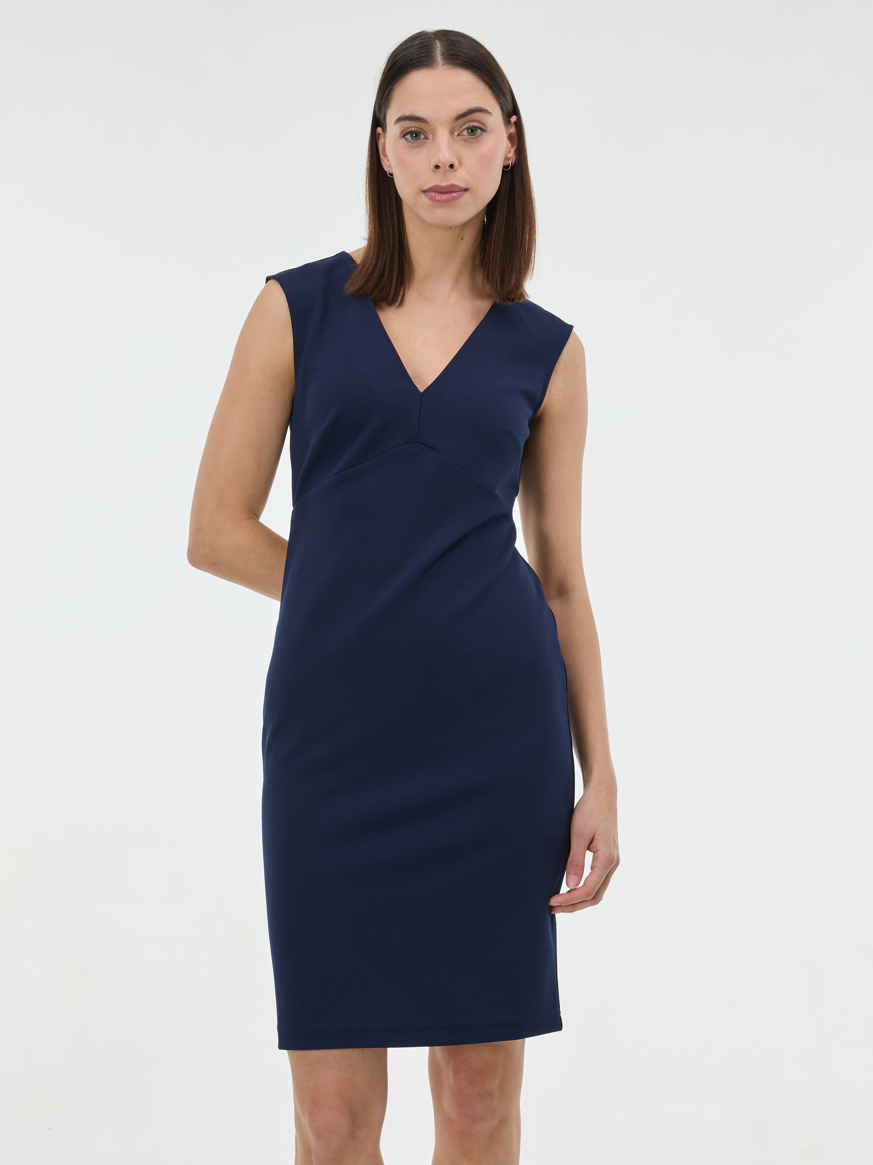 Тъмносиня рокля тип „калъф“ ORSAY