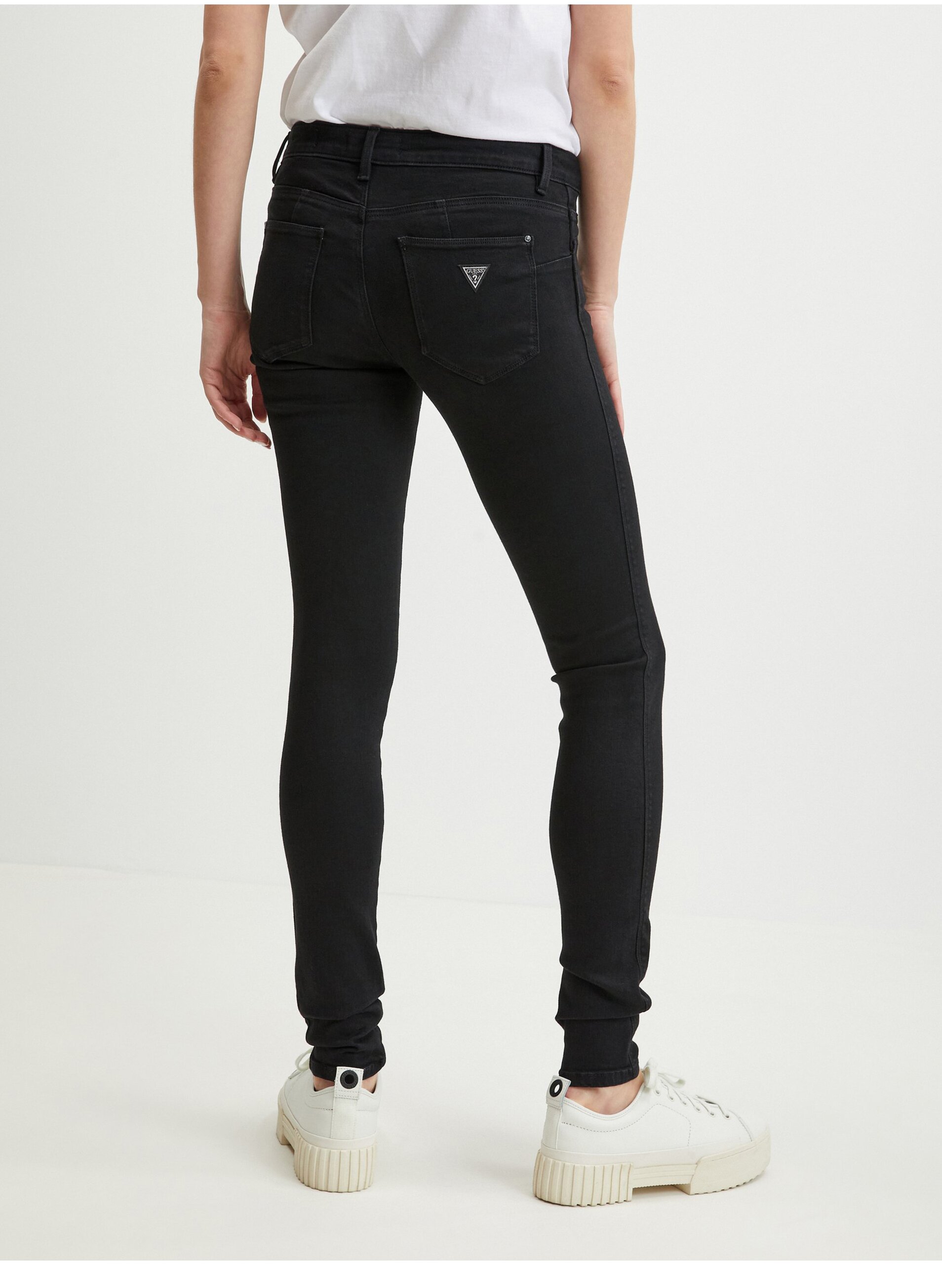 Skinny fit pentru femei Guess - negru