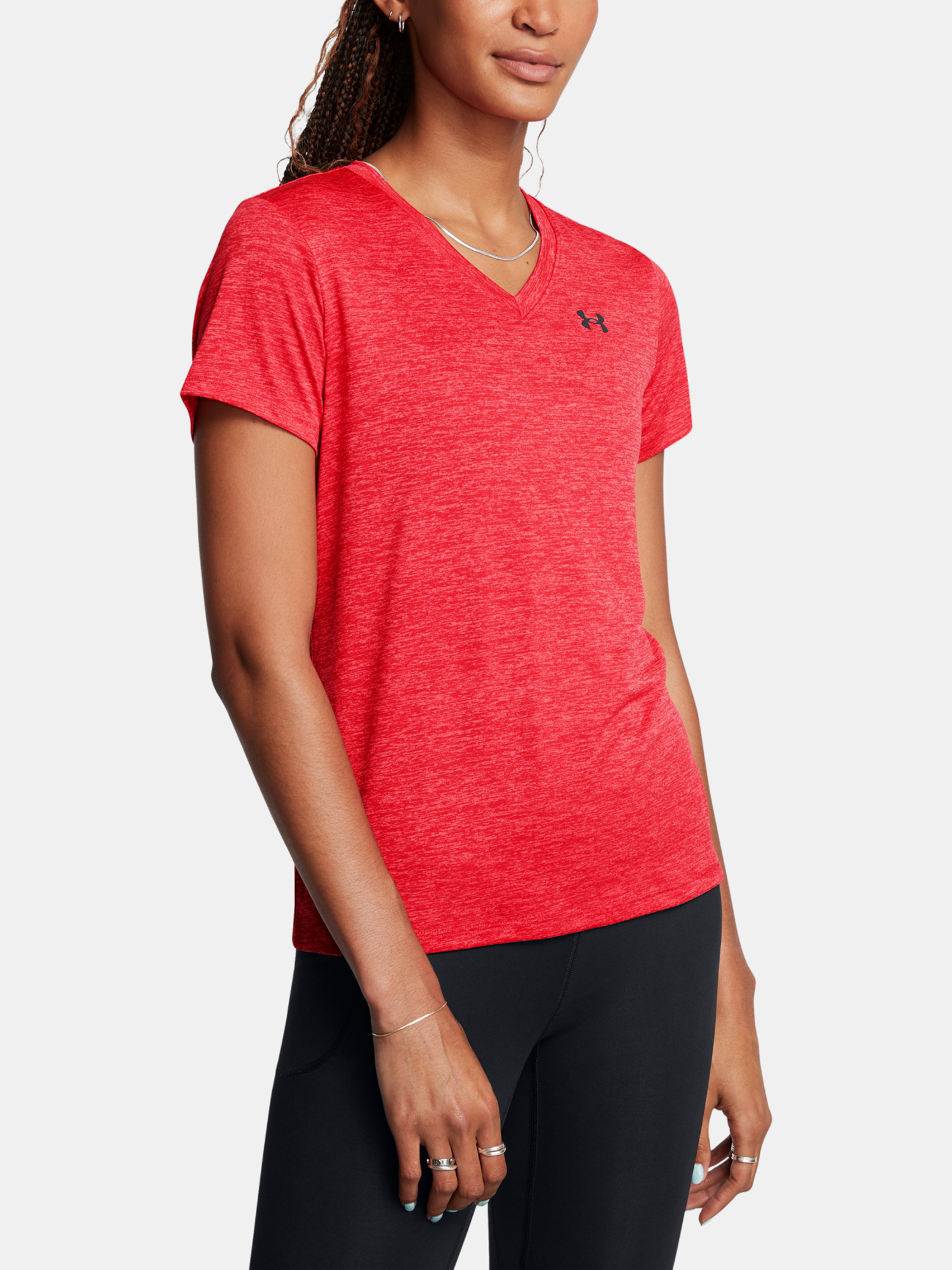 Women's T-shirt Under Armour Tech SSV- Twist-RED - Women's