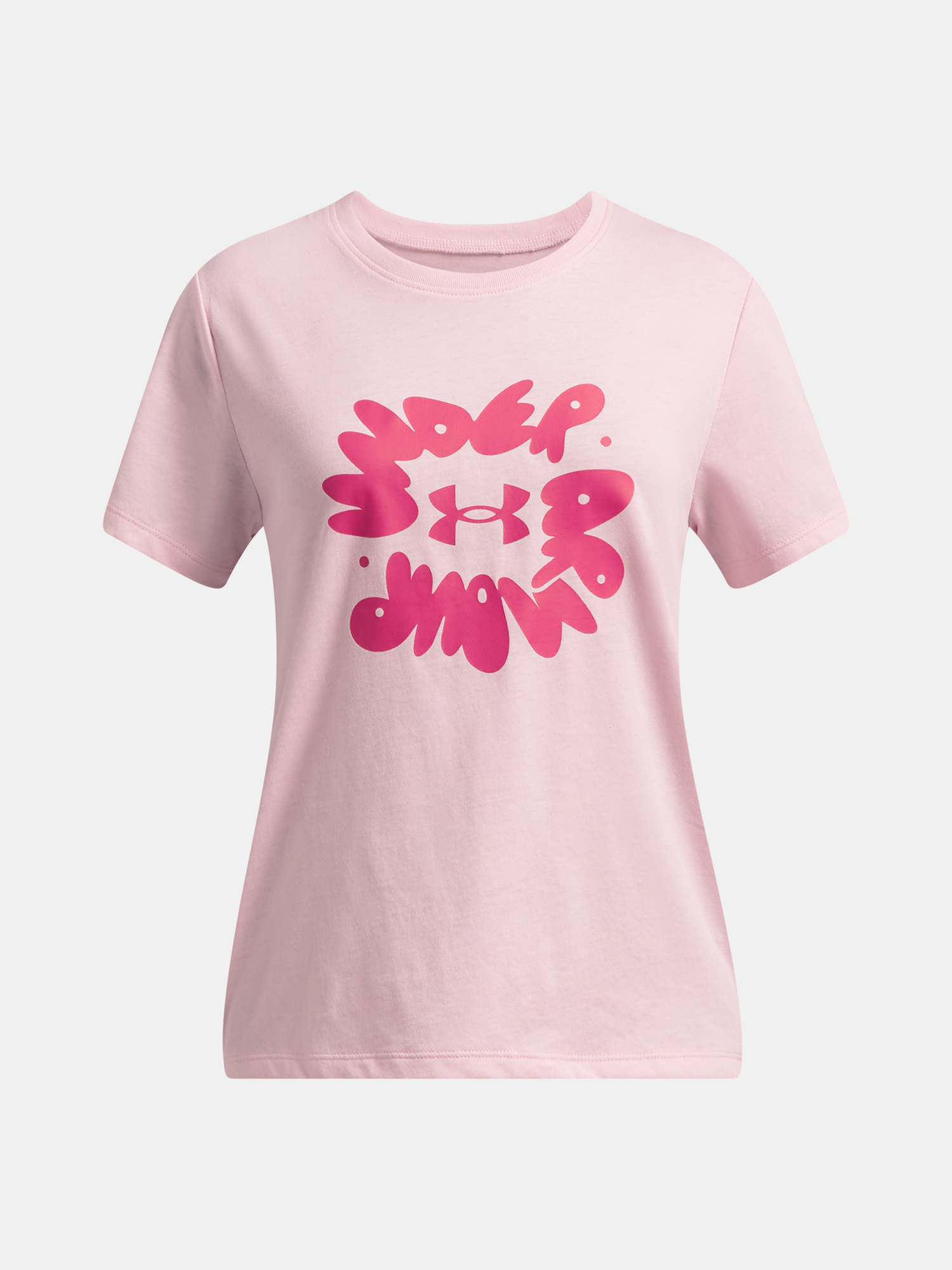Girls T-shirt Under Armour UA Bubble Wordmark SS - Girls