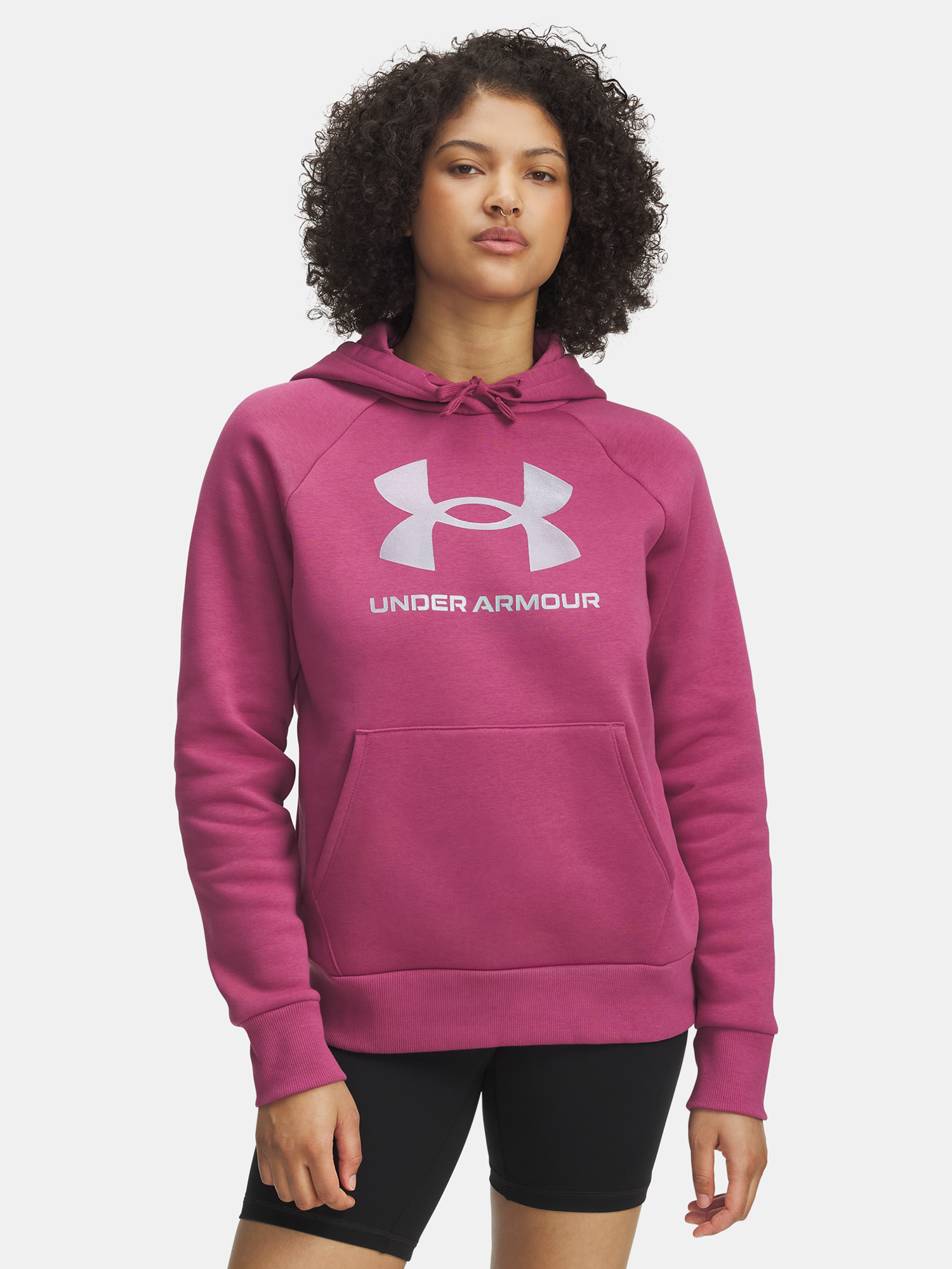 Under Armour UA Rival Flc Shimmer Hdy-RED Women's Sweatshirt - Women's