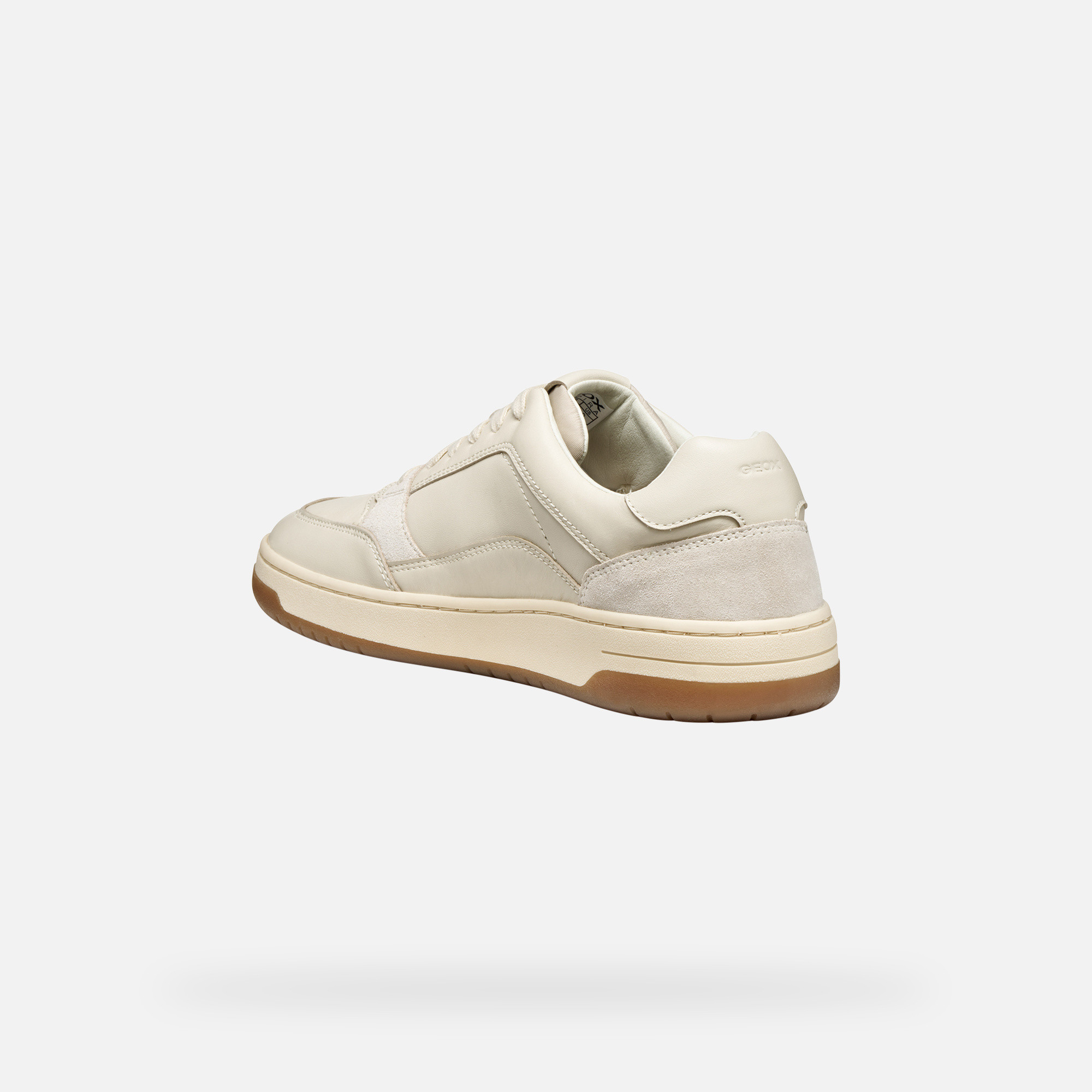 Cream men's sneakers Geox Sedral Court - Men's