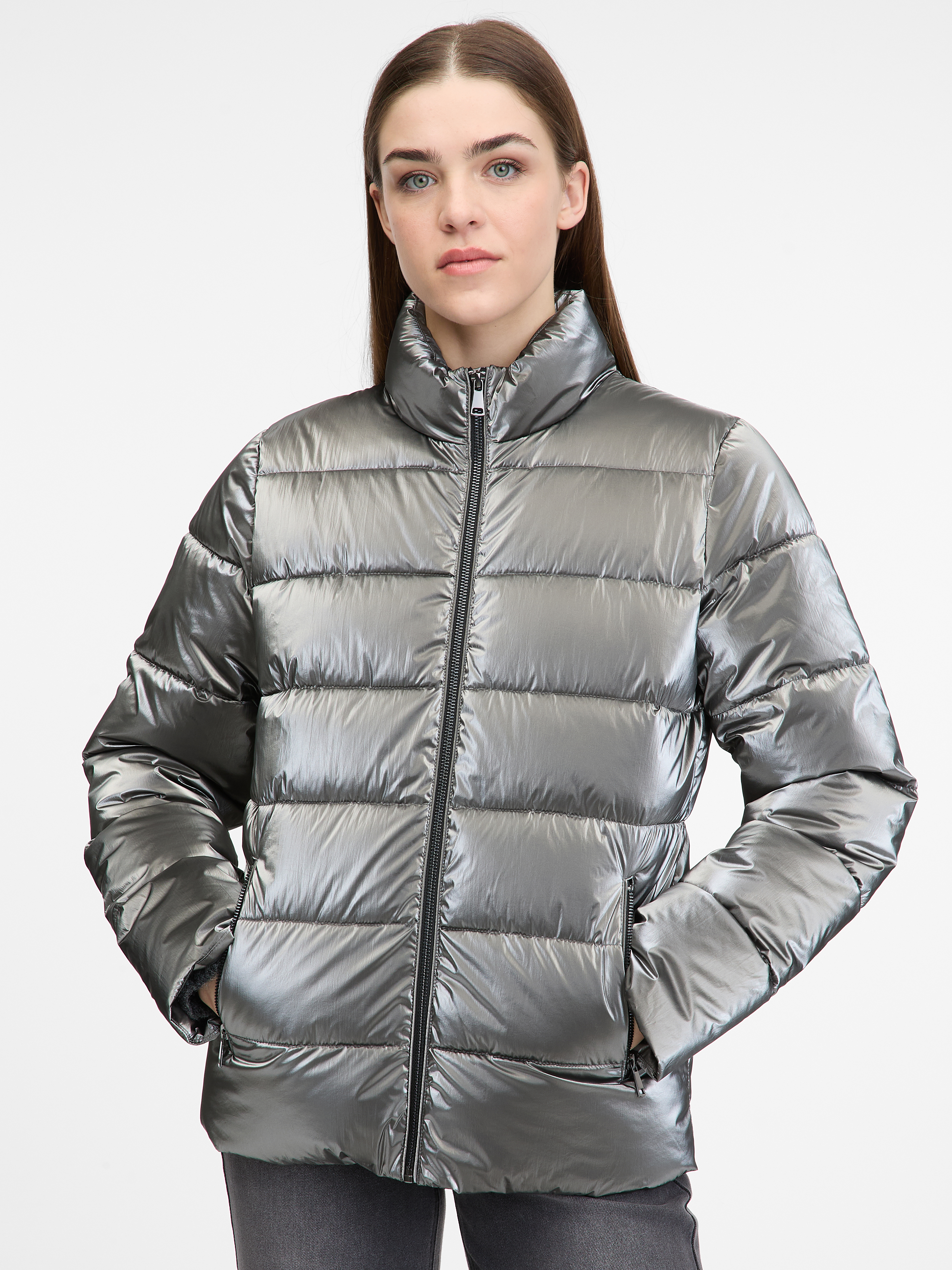 Silver women&#039;s winter jacket ORSAY - Women&#039;s