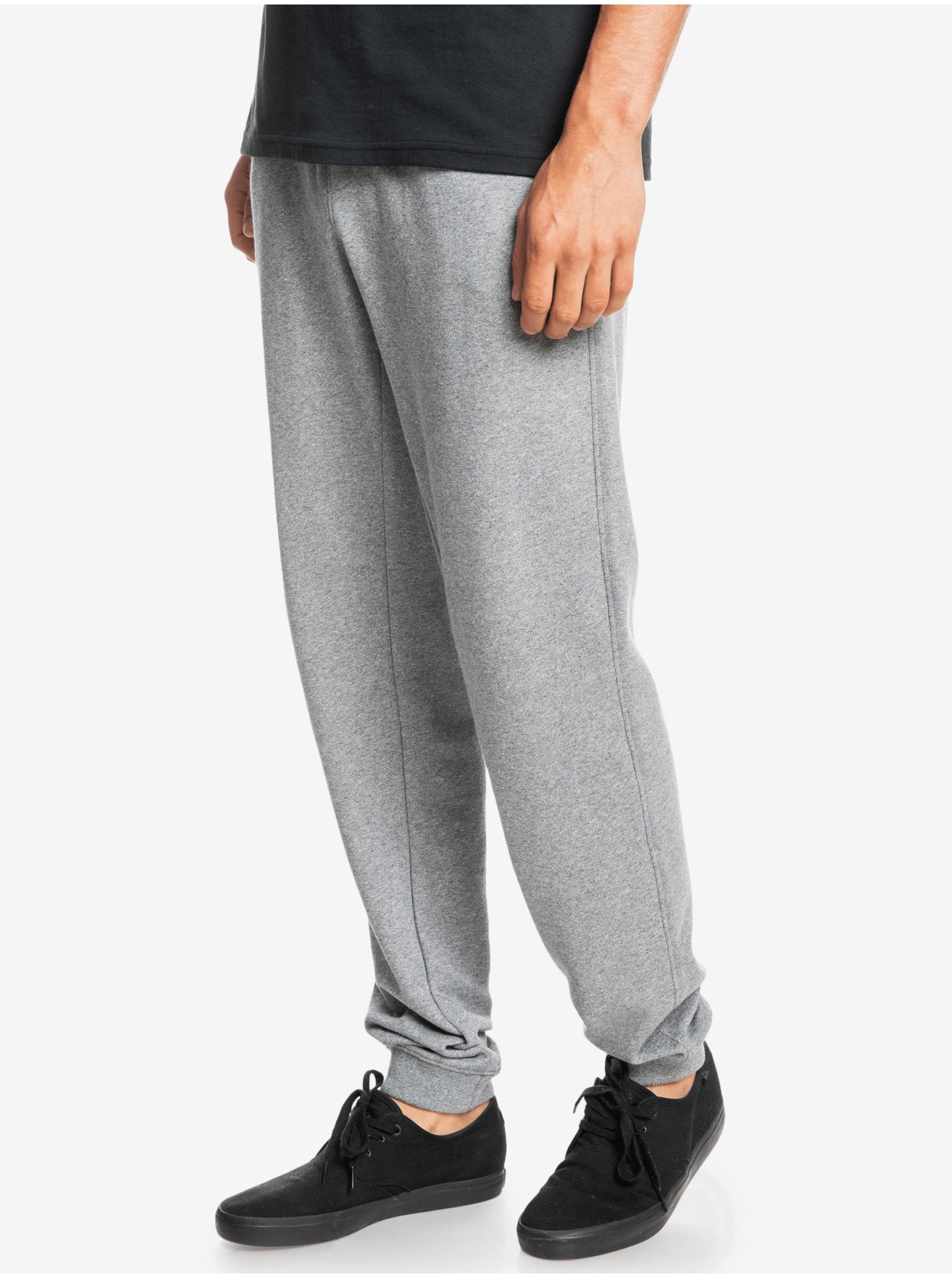 Šedé pánské žíhané tepláky Quiksilver - Pánské
