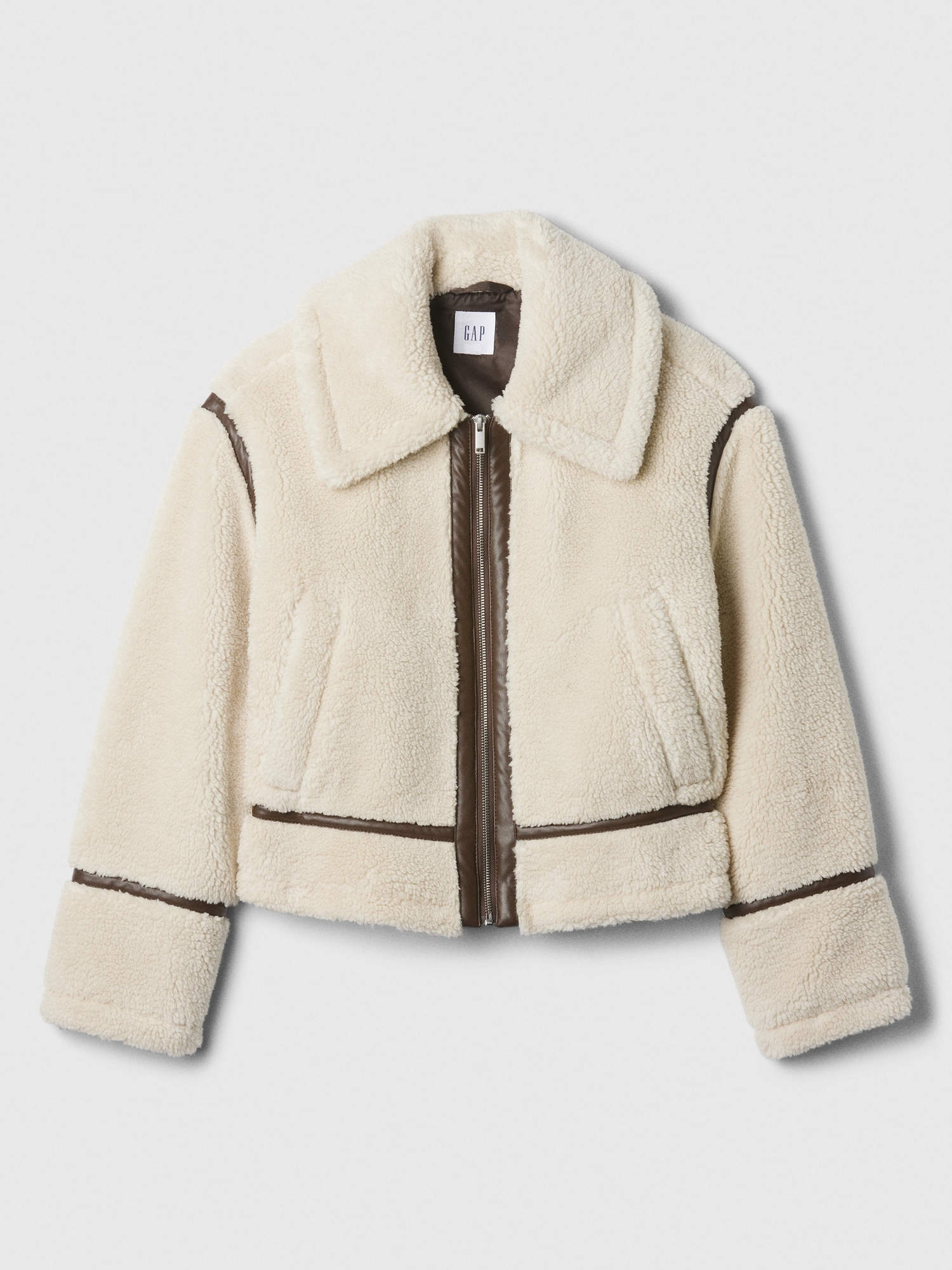 GAP Cropped Sherpa Jacket - Women's