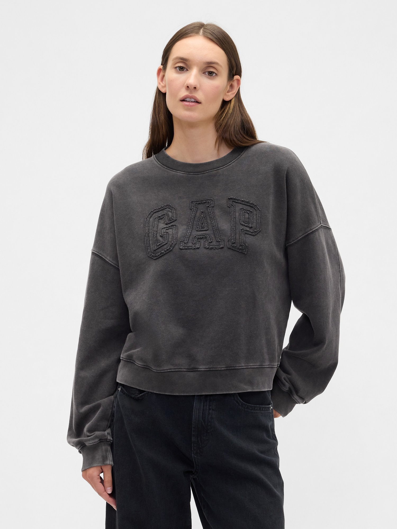 GAP Sweatshirt with French Terry Logo - Ladies