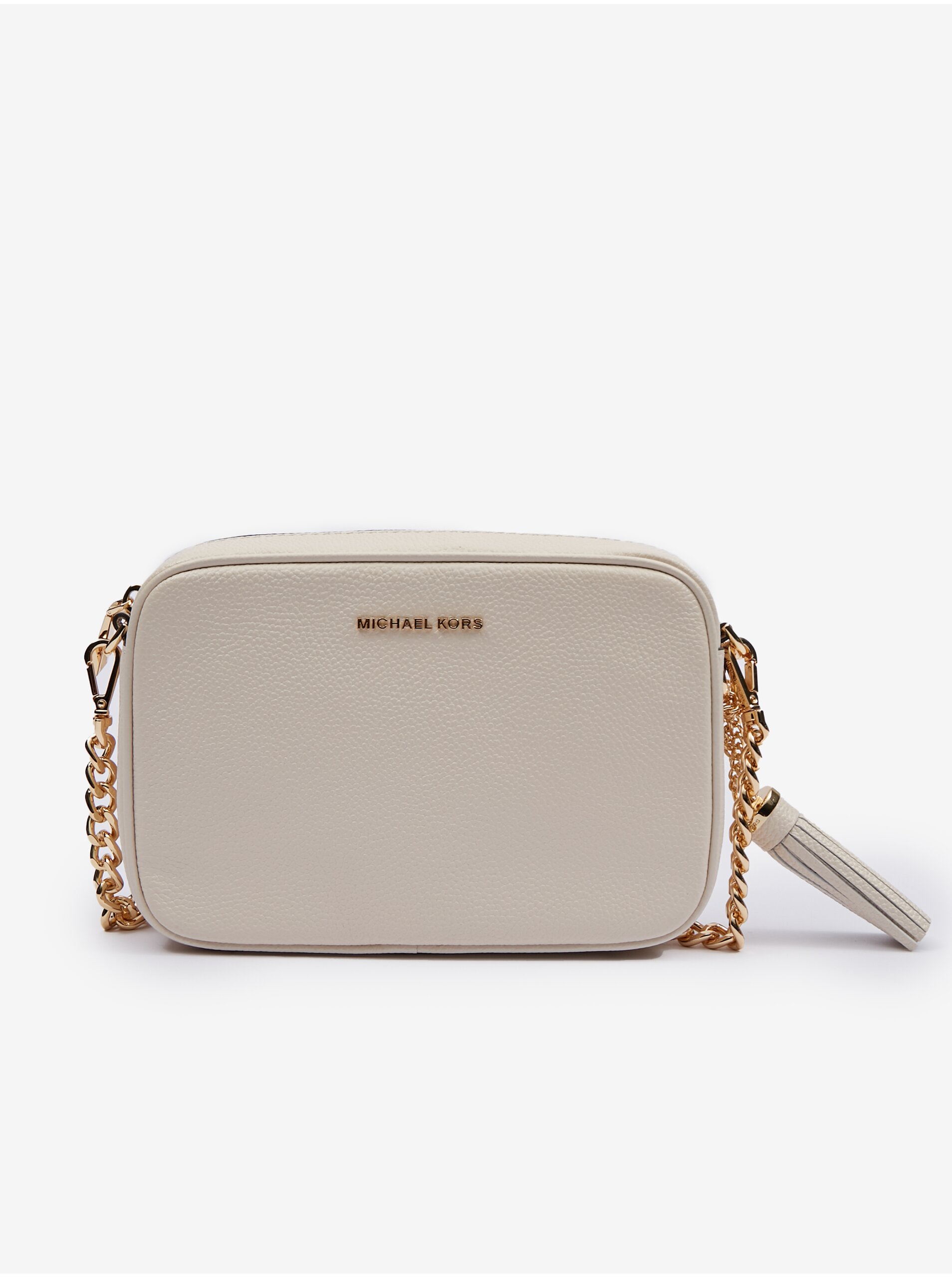 Cream Women's Leather Crossbody Handbag Michael Kors - Women