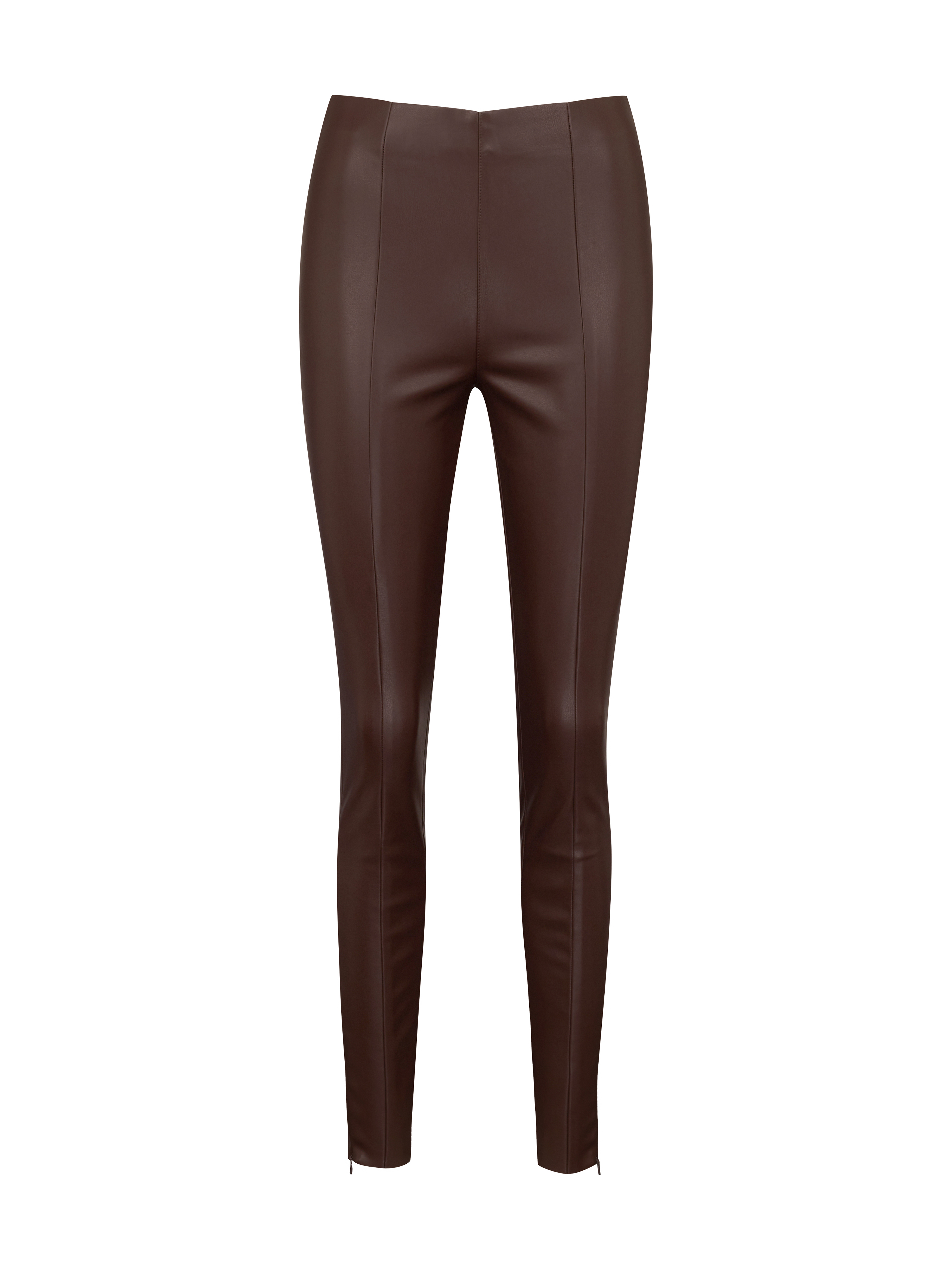 Brown women's leather trousers ORSAY - Women's