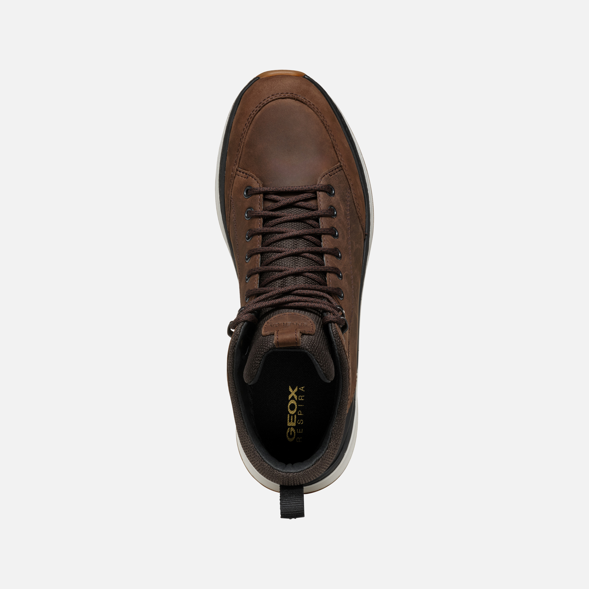 Brown men&#039;s ankle boots Geox Spherica Actif X2 - Men