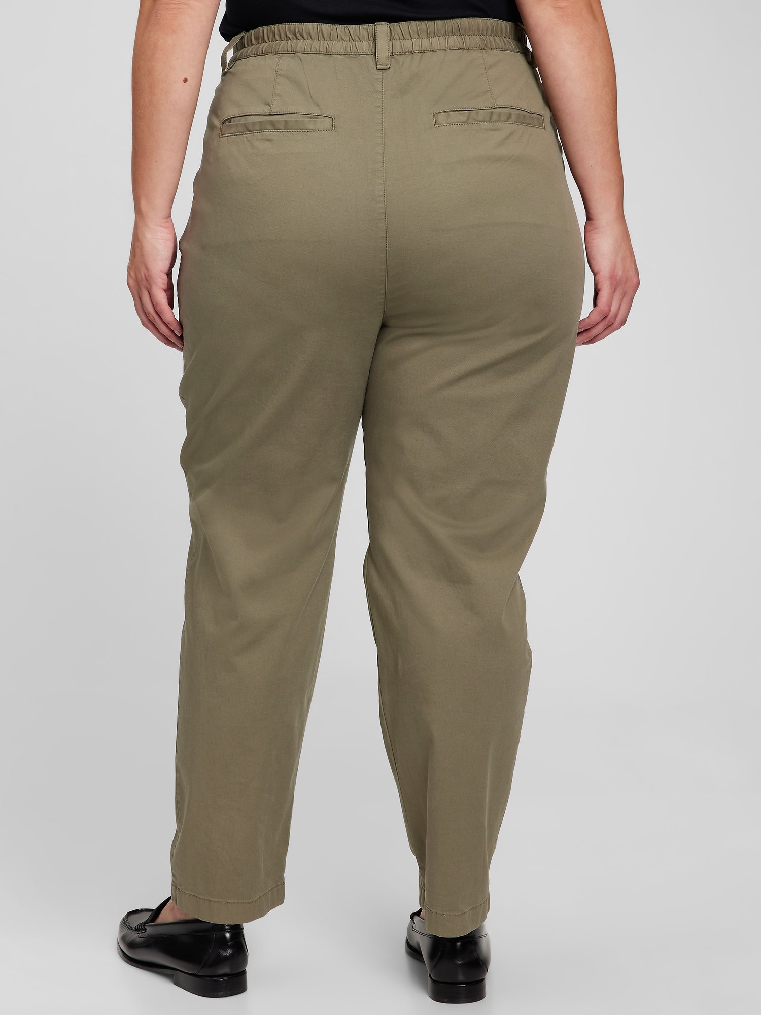 Pantaloni chino pentru femei GAP - verde