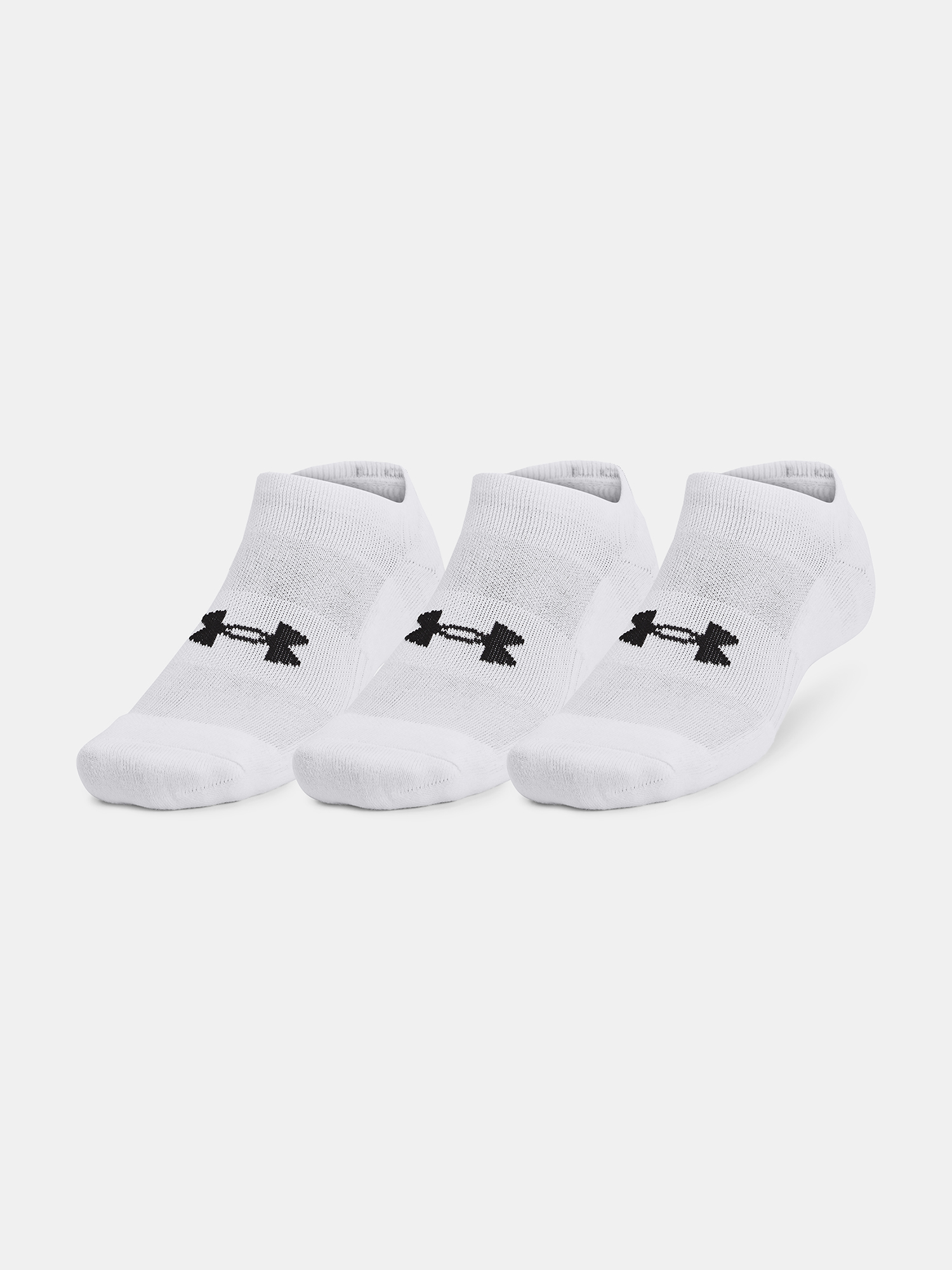 Unisex socks Under Armour Unisex UA TC 3pk No Show-WHT - unisex