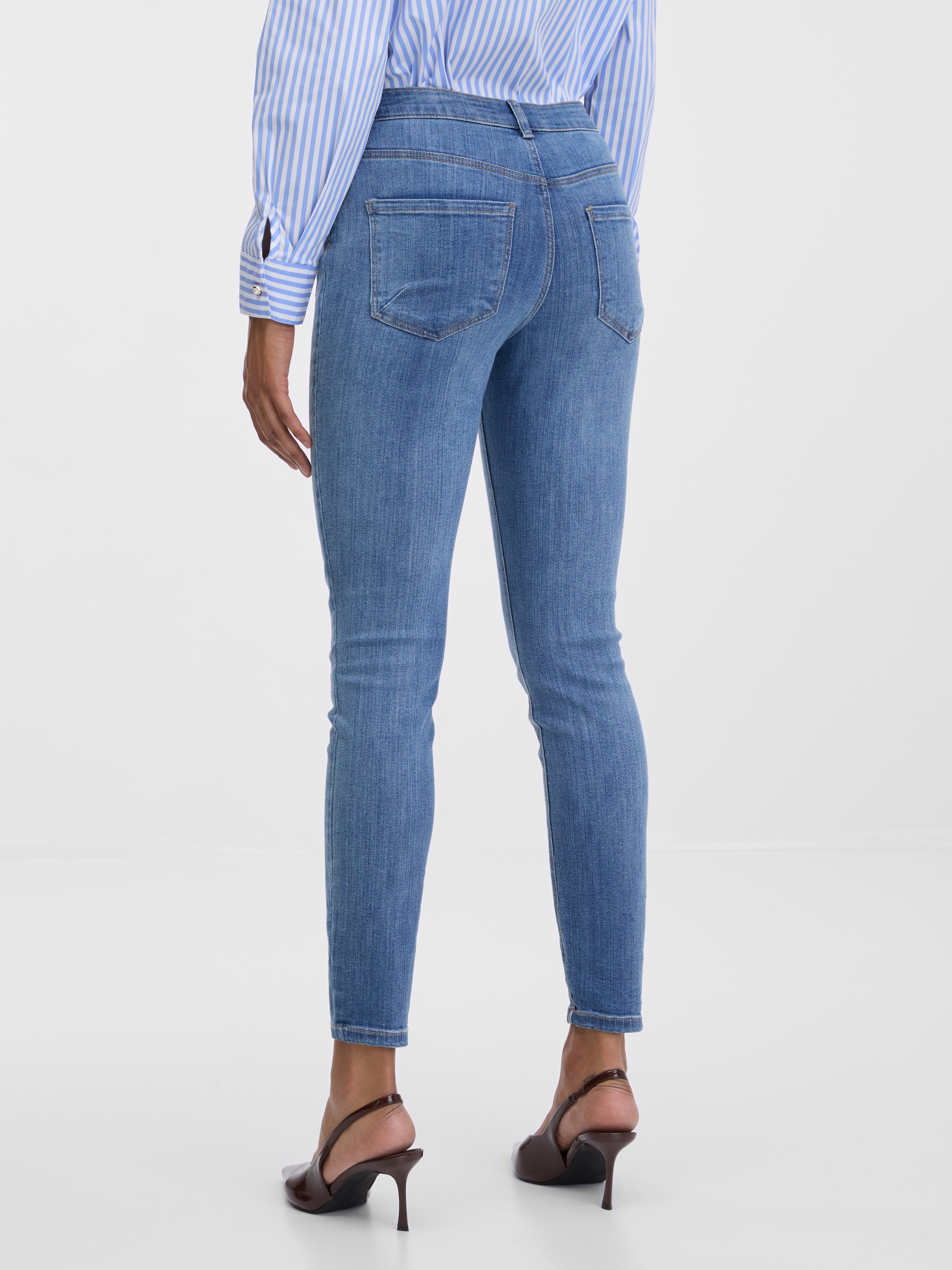 Light blue women's skinny fit jeans ORSAY - Women
