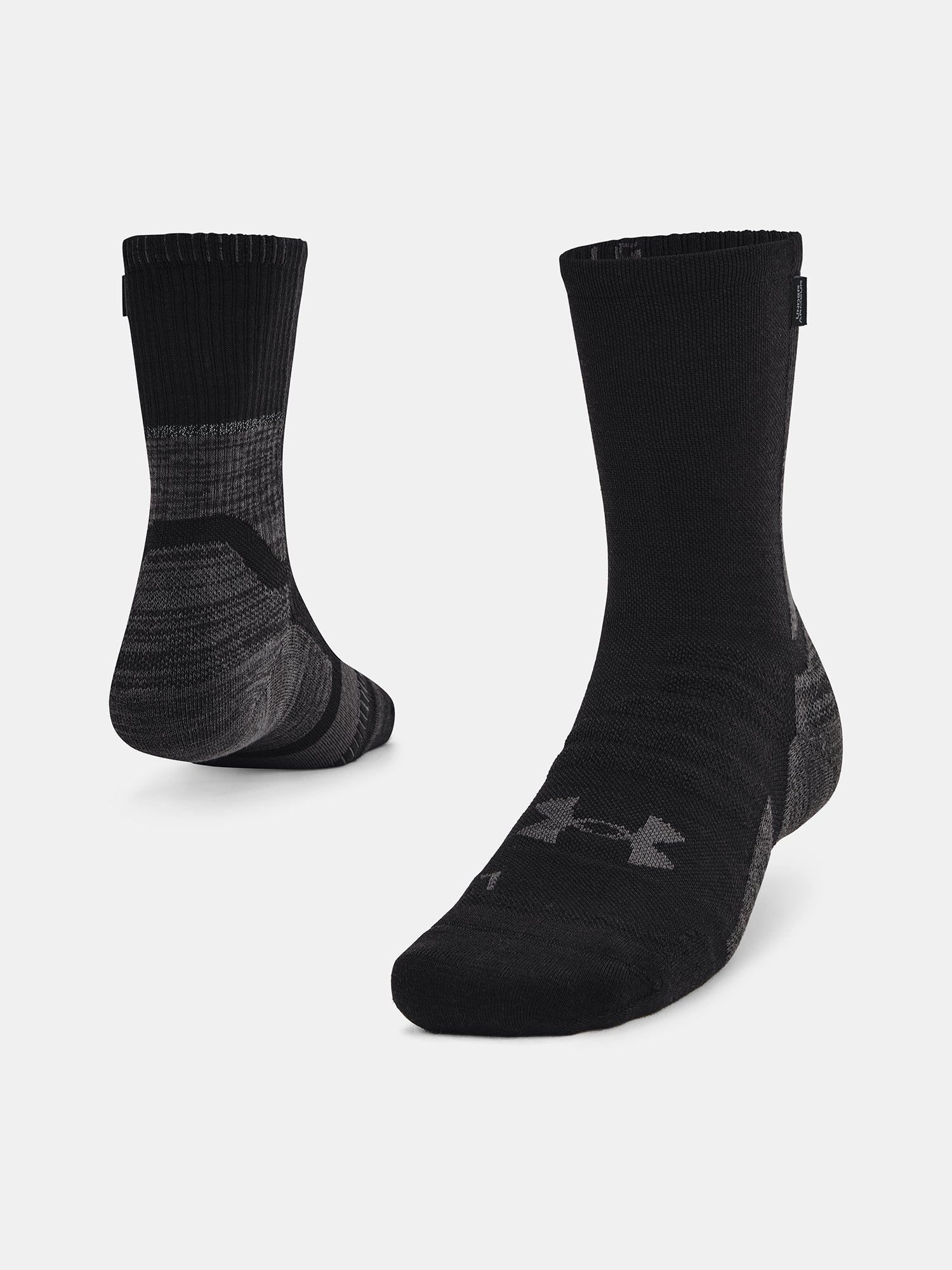 Under Armour Ponožky UA ArmourDry Run Wool-BLK - unisex