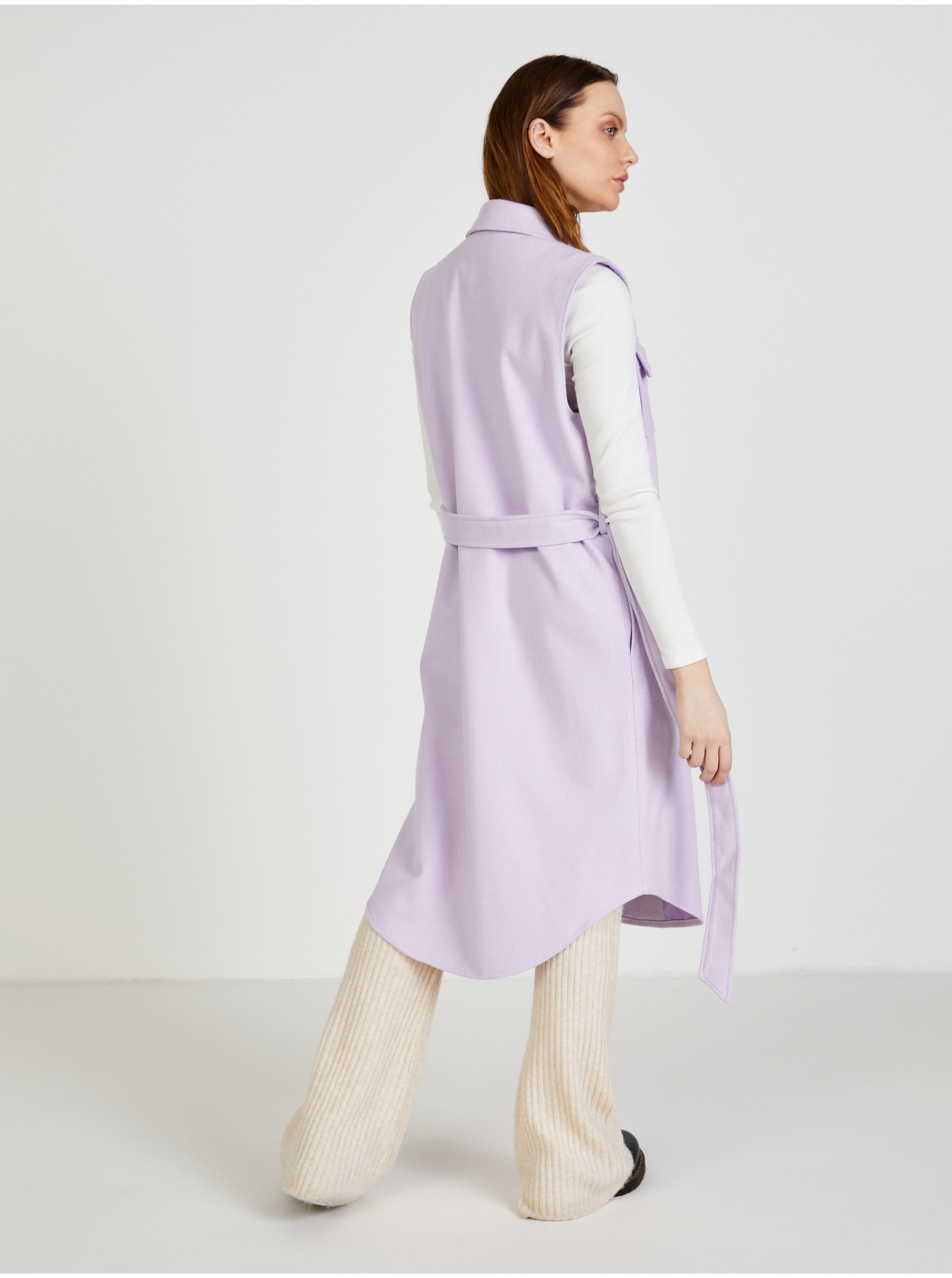 Veste pentru femei Pieces - mov deschis