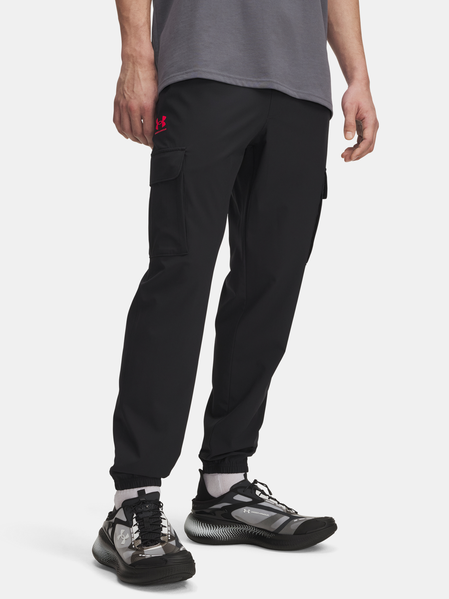 Under Armour UA Vibe Woven Cargo Pants-BLK Men&#039;s Sports Trousers - Mens