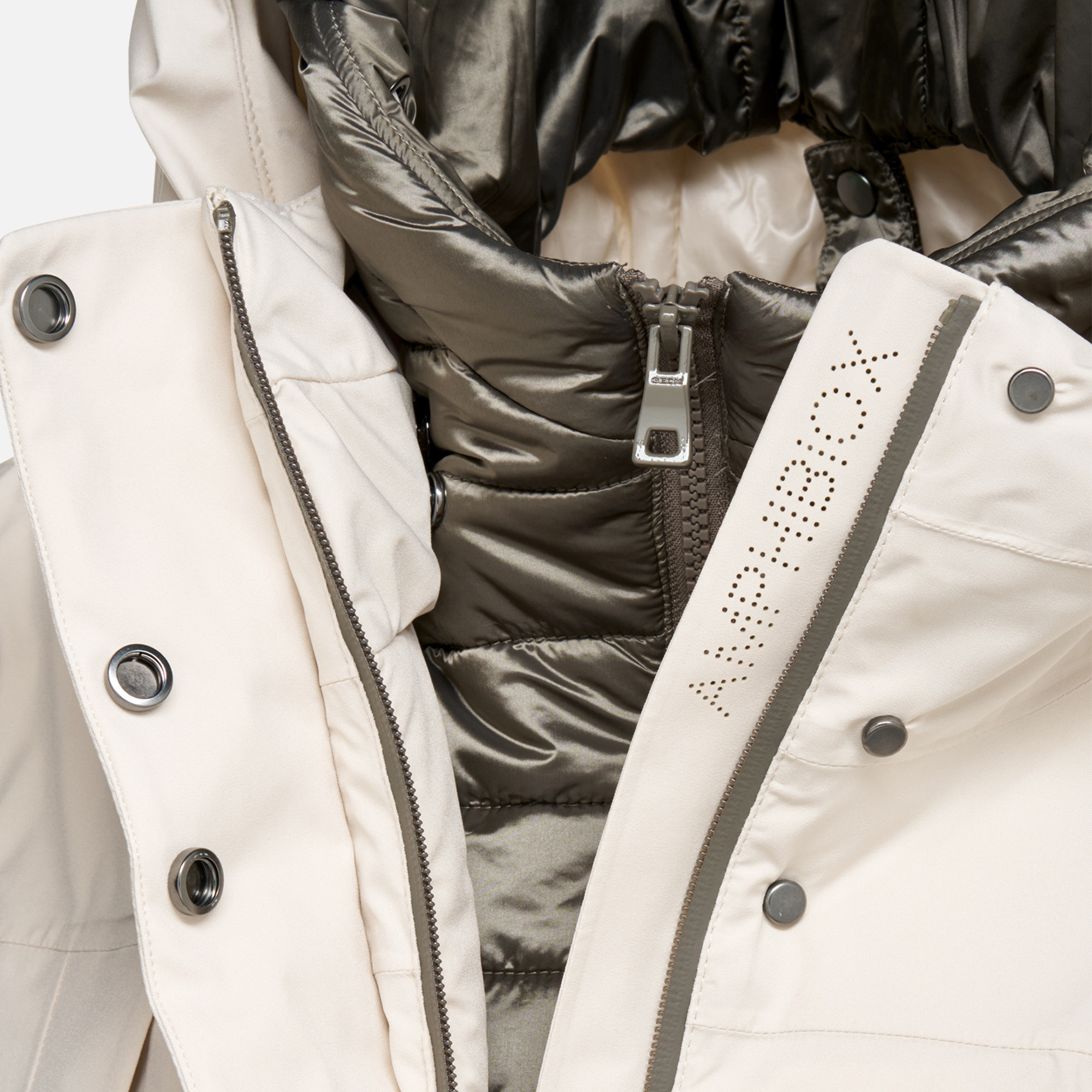 Cream Women's Quilted Jacket Geox Felicity - Women's