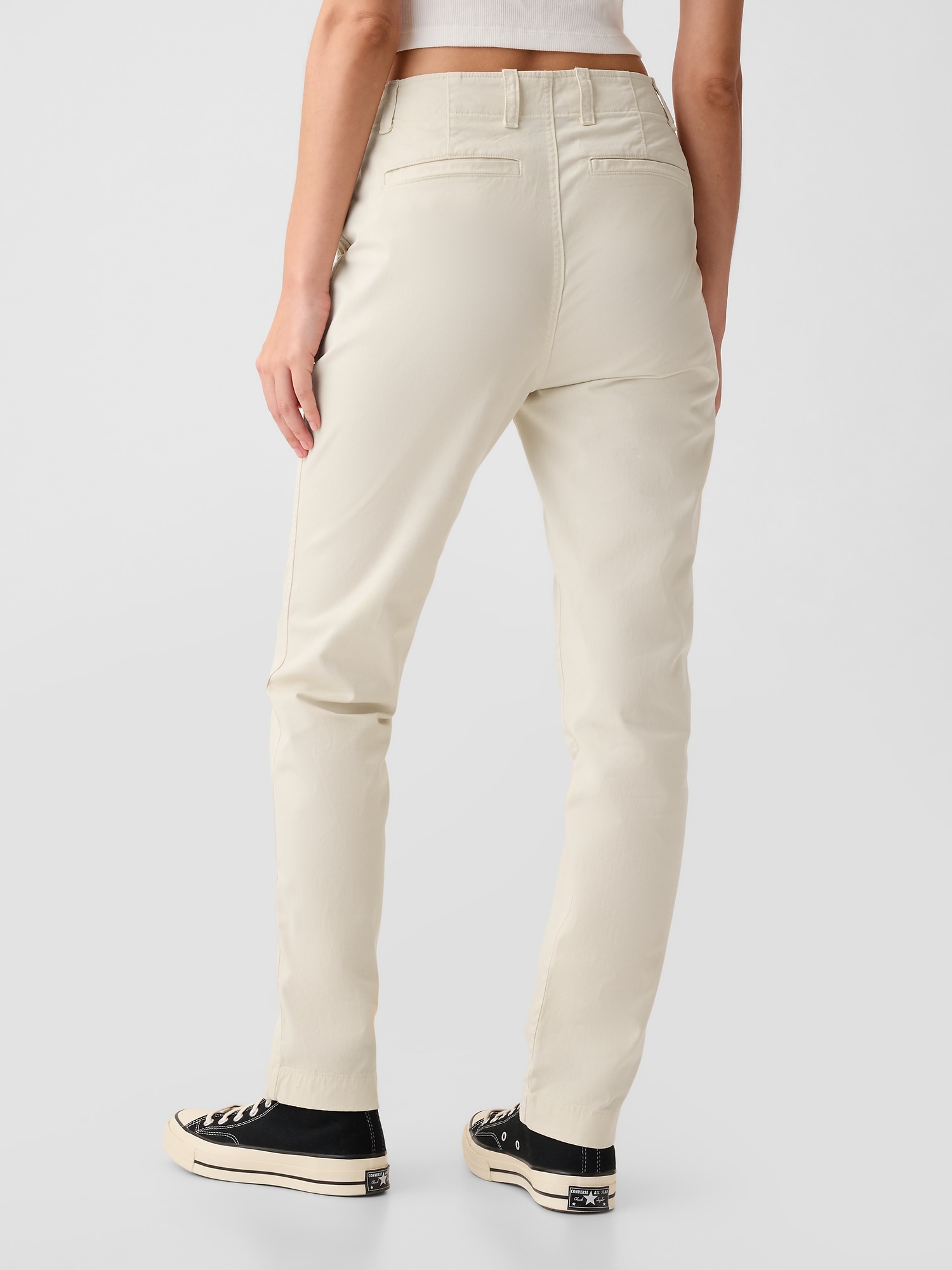 Pantaloni chino pentru femei GAP - bej