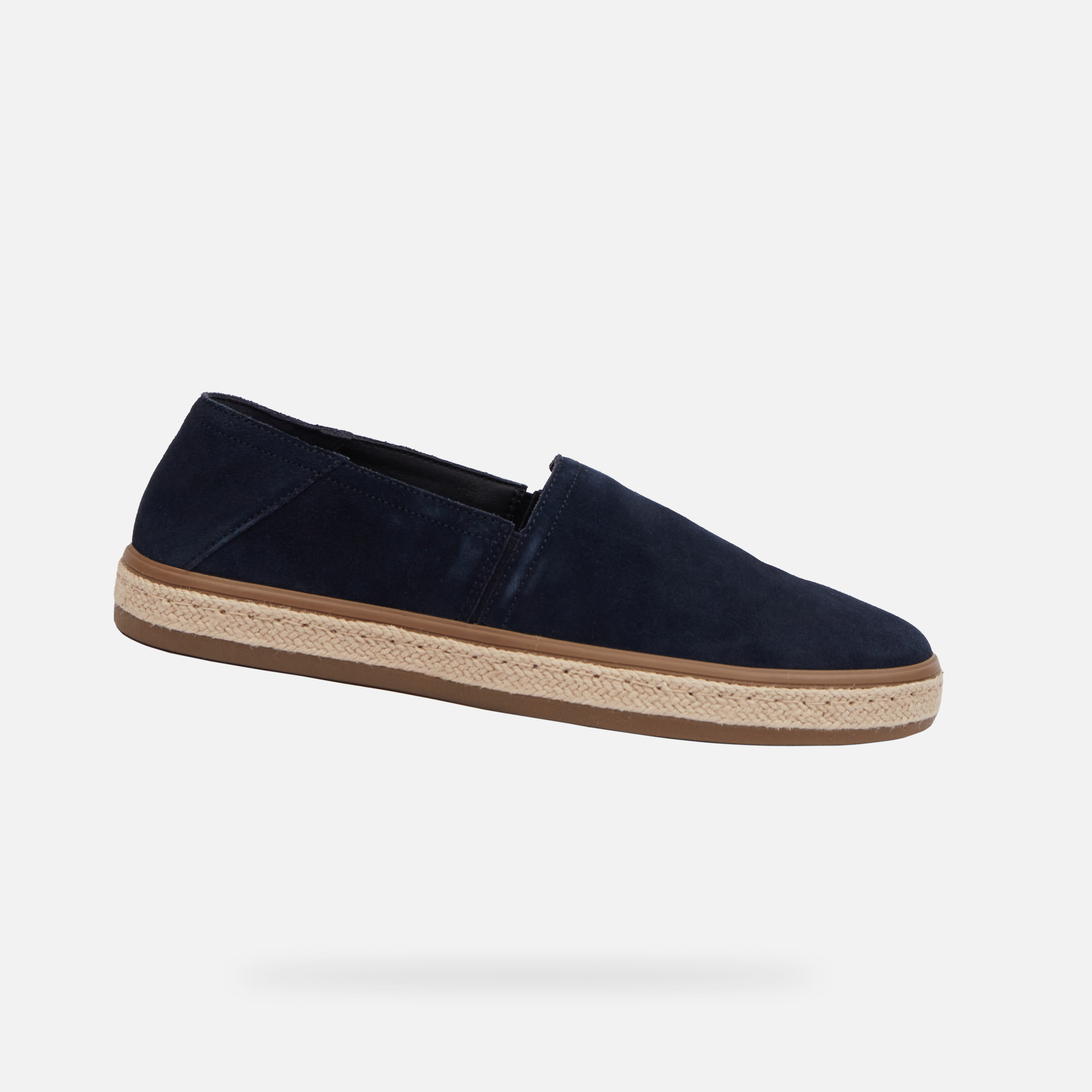 Dark blue men&#039;s slip-on espadrilles Geox Pantelleria - Men&#039;s