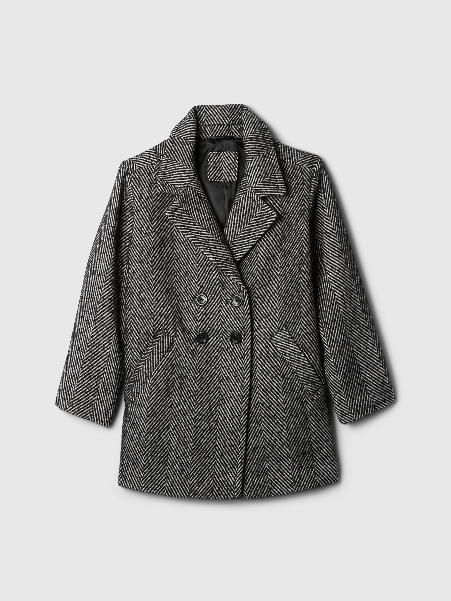 GAP Children's tweed coat with wool blend - Girls