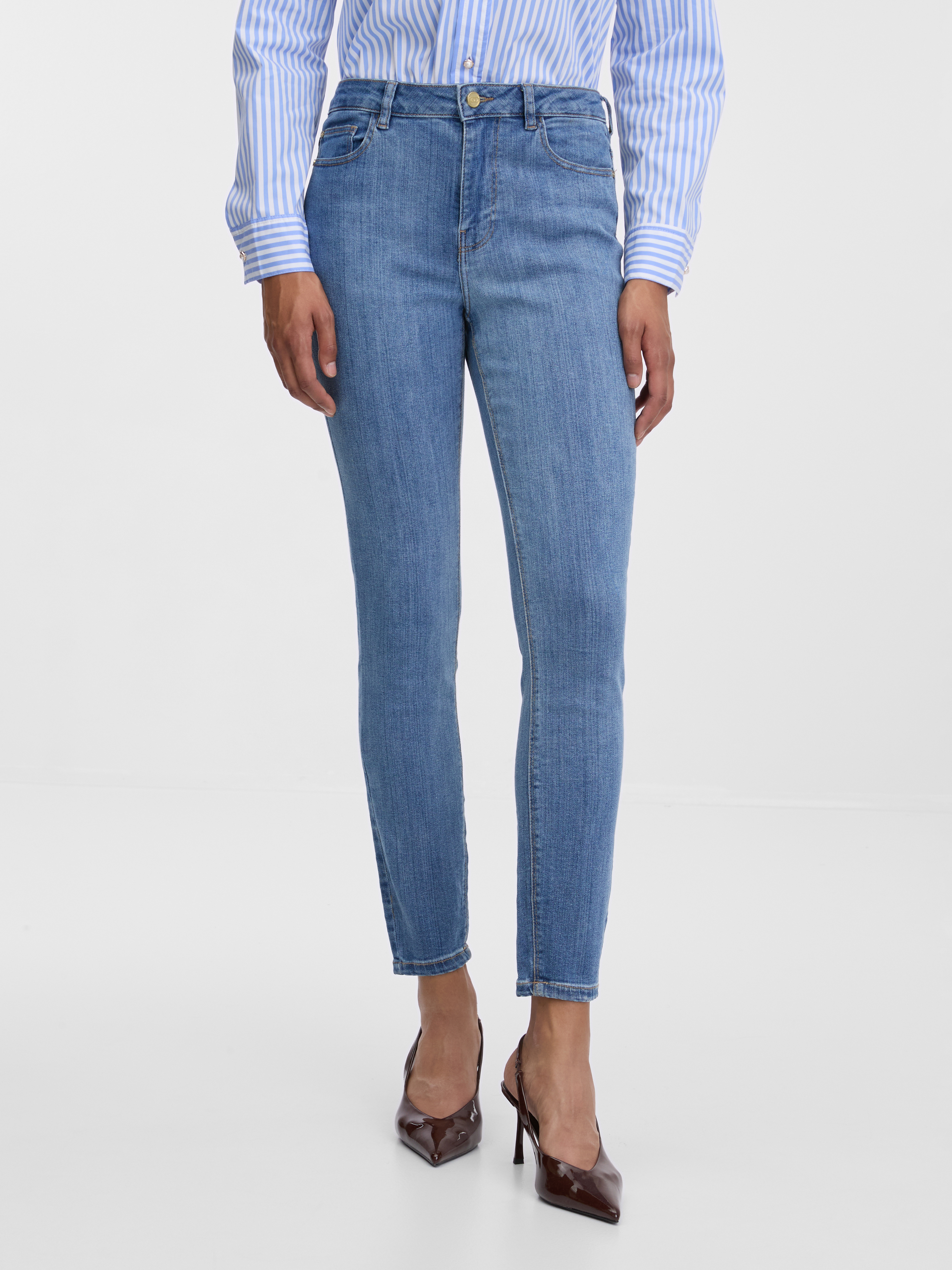 Light blue women's skinny fit jeans ORSAY - Women