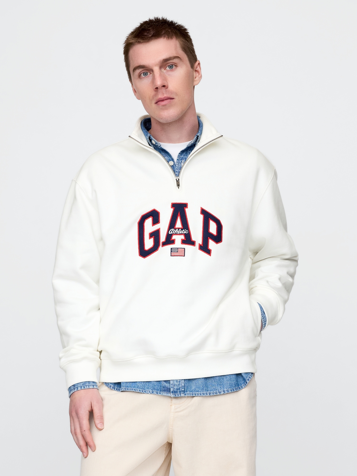 GAP Oversize sweatshirt with logo - Men&#039;s