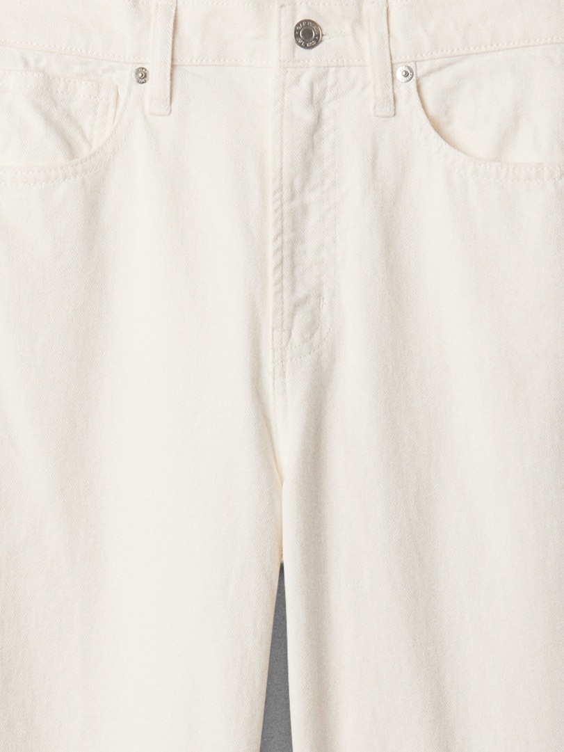Pantaloni chino pentru femei GAP - alb