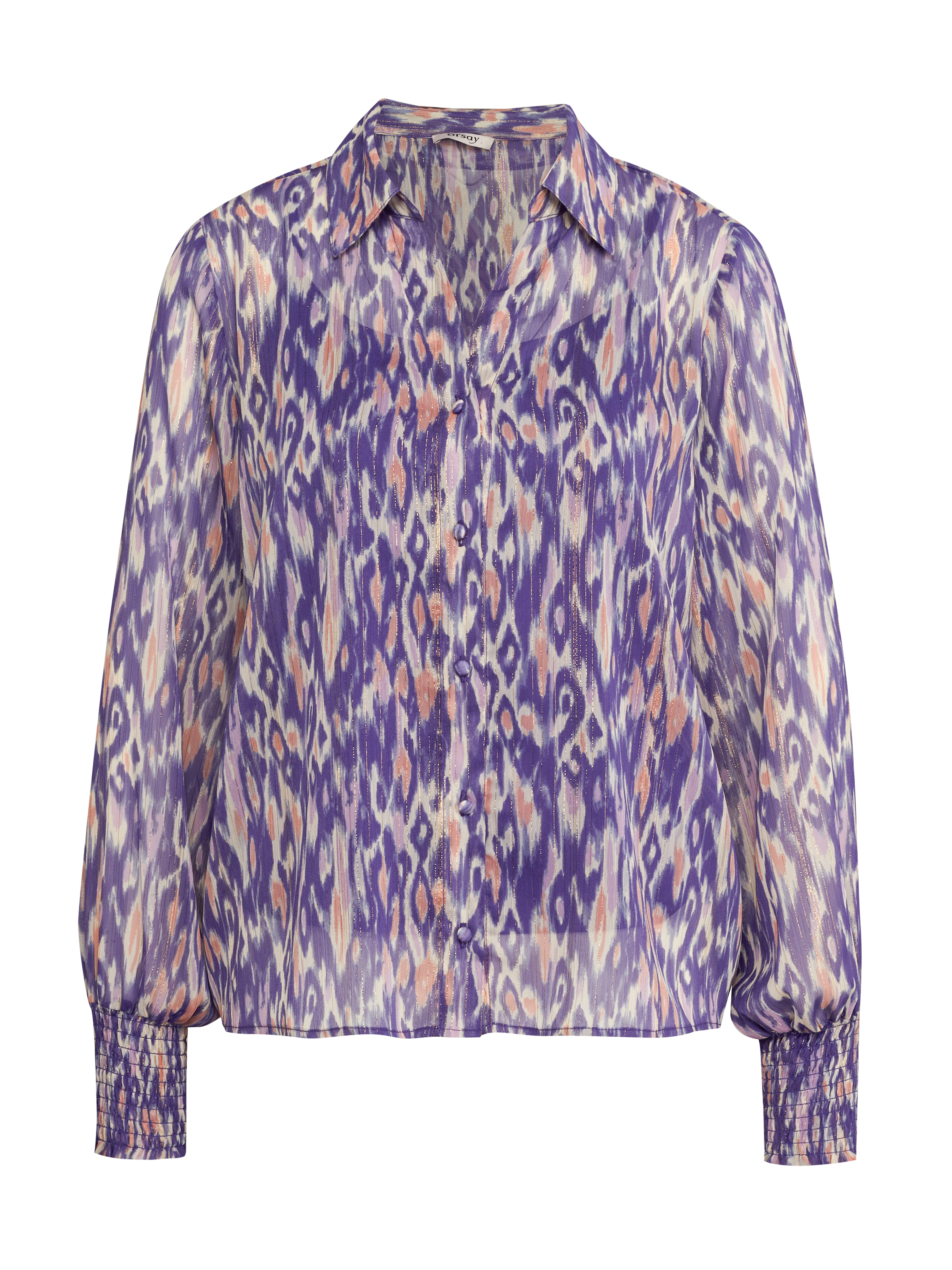 Purple women's blouse with collar ORSAY - Women's