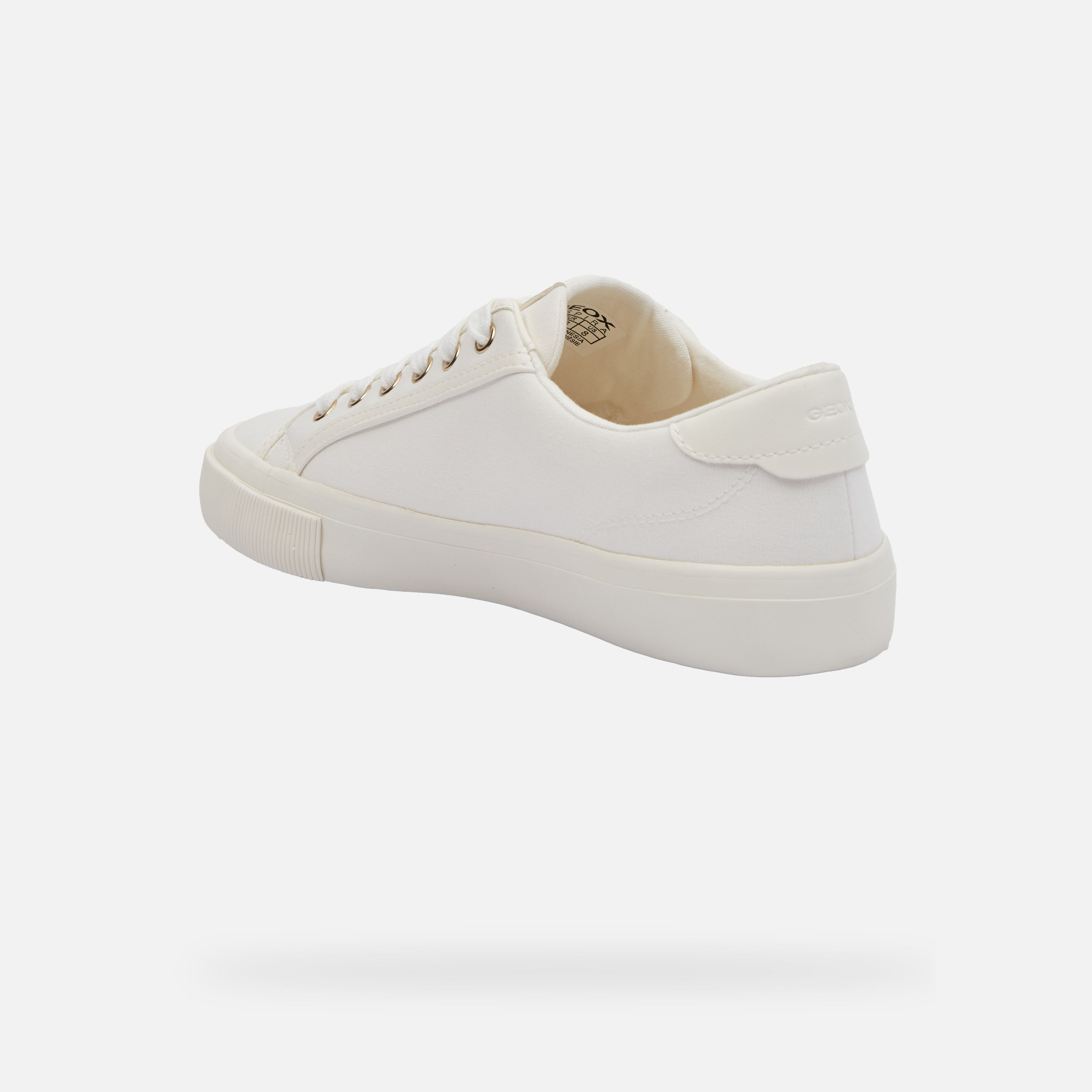 White women's sneakers Geox Emmeleny - Women's