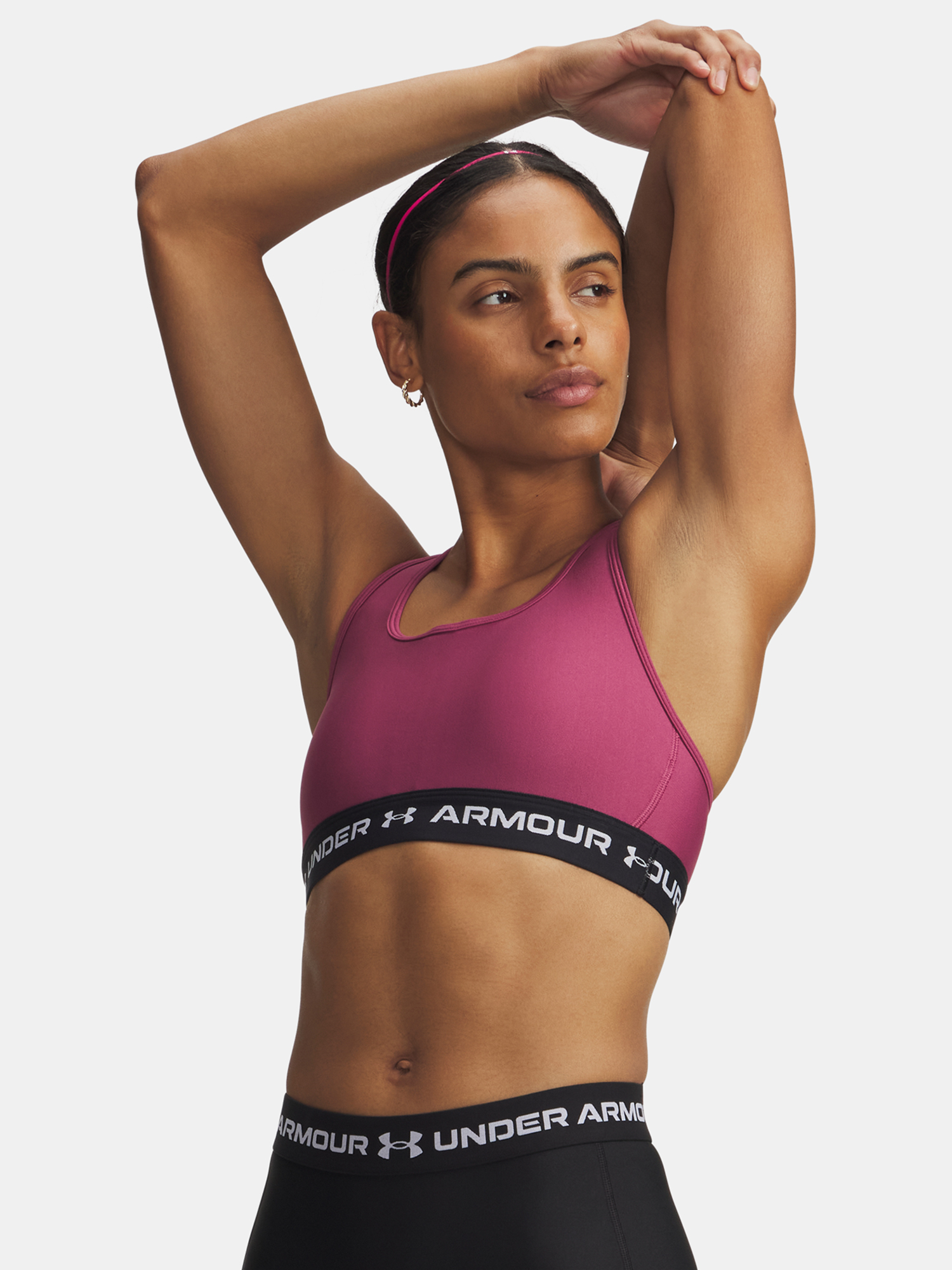 Women's bra Under Armour Crossback Mid Bra-RED - Women's