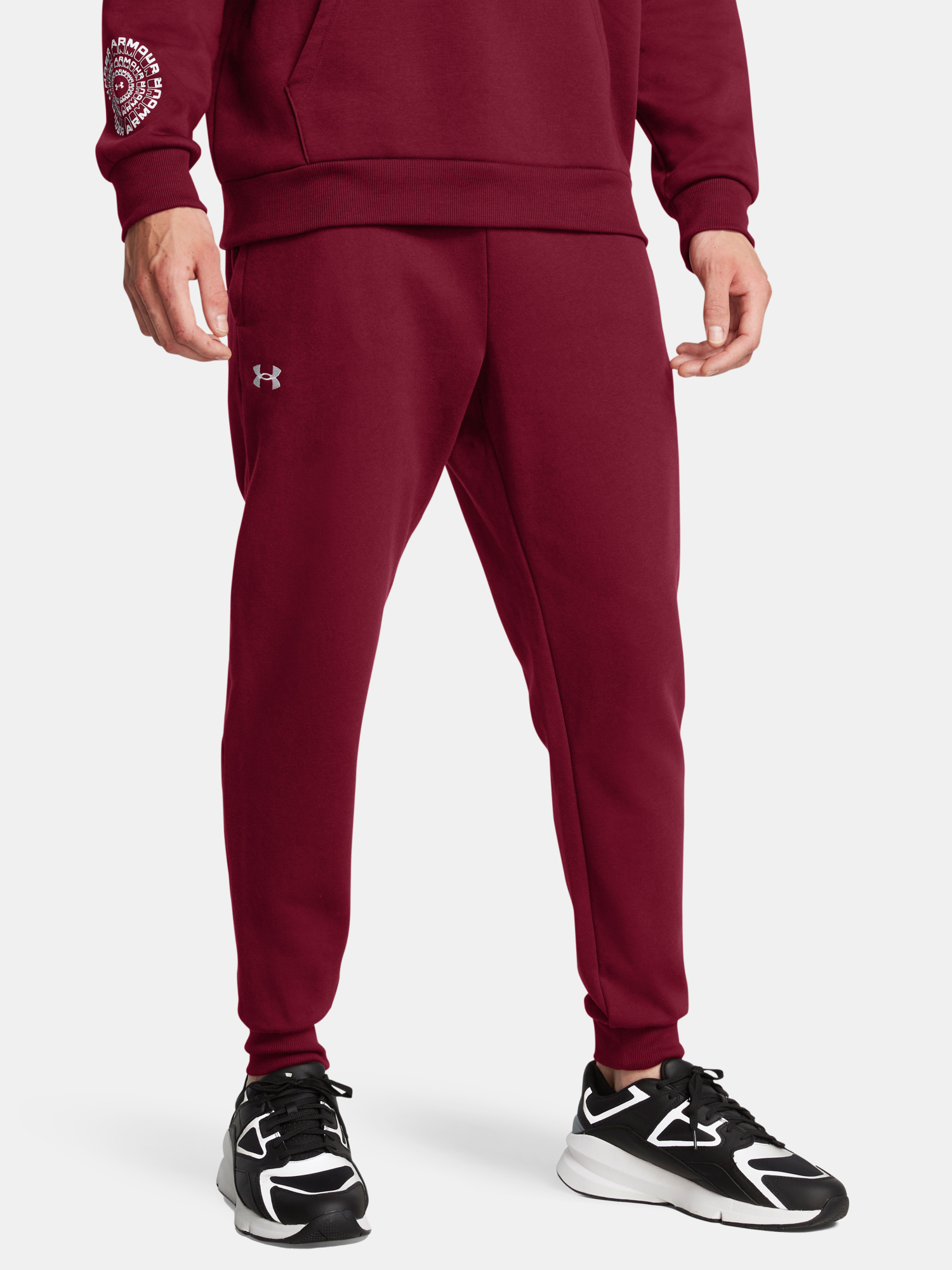 Pánské Tepláky Under Armour UA Rival Fleece Joggers-RED - Pánské