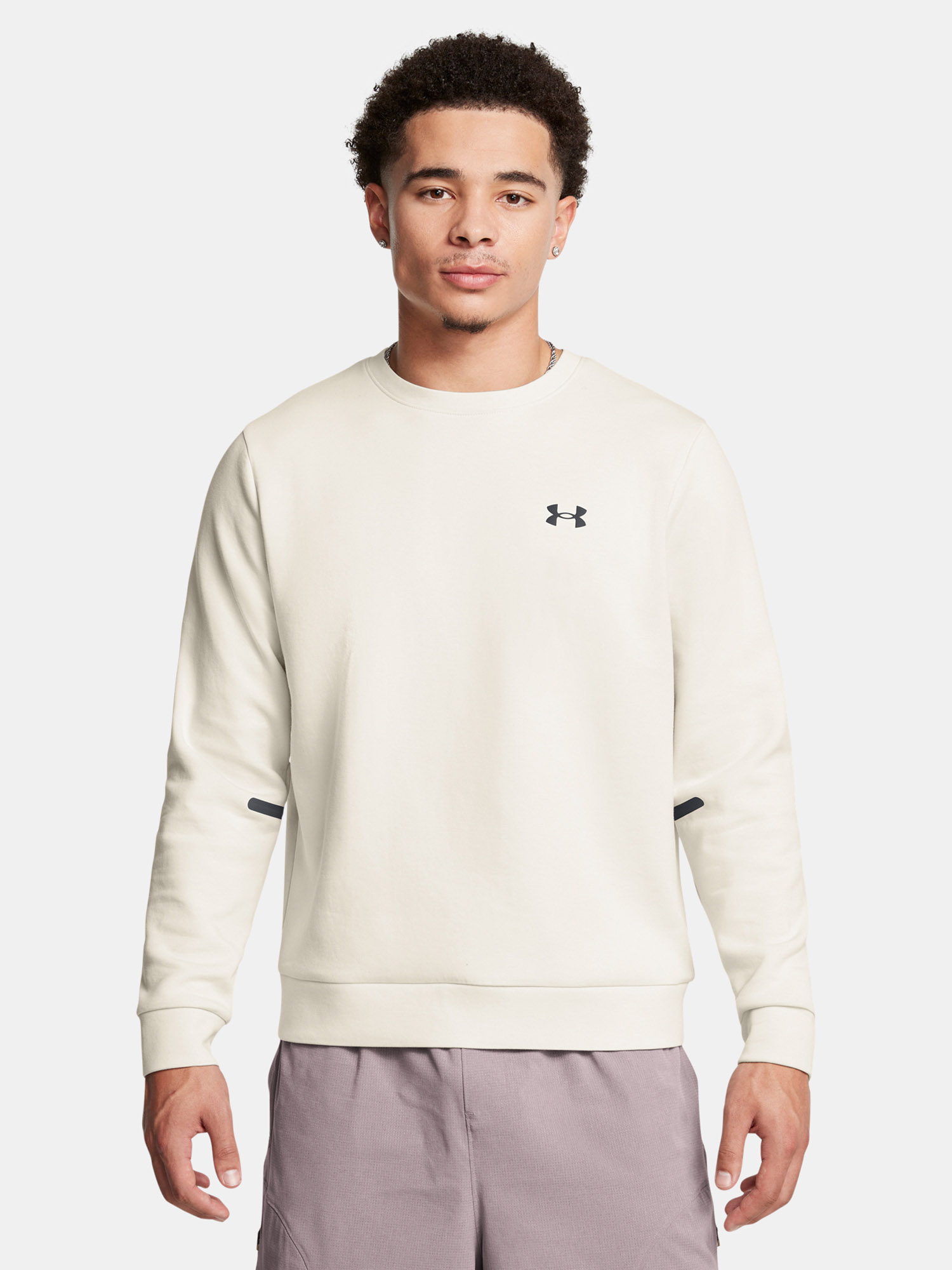 Men's sweatshirt Under Armour UA Unstoppable Flc Crew EU-WHT - Men's