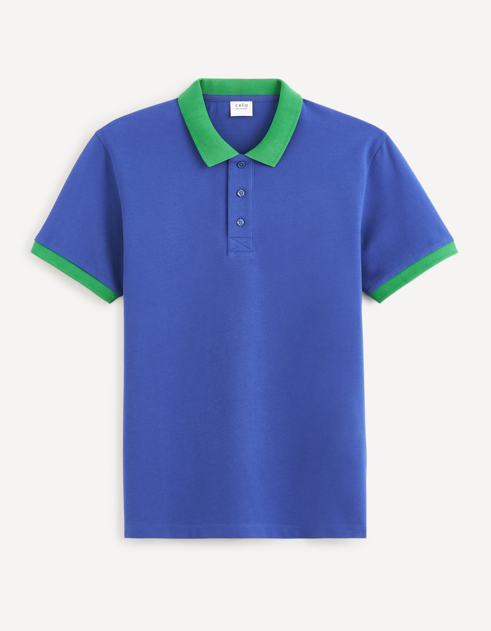 Modré pánske polo tričko Celio Decabestan