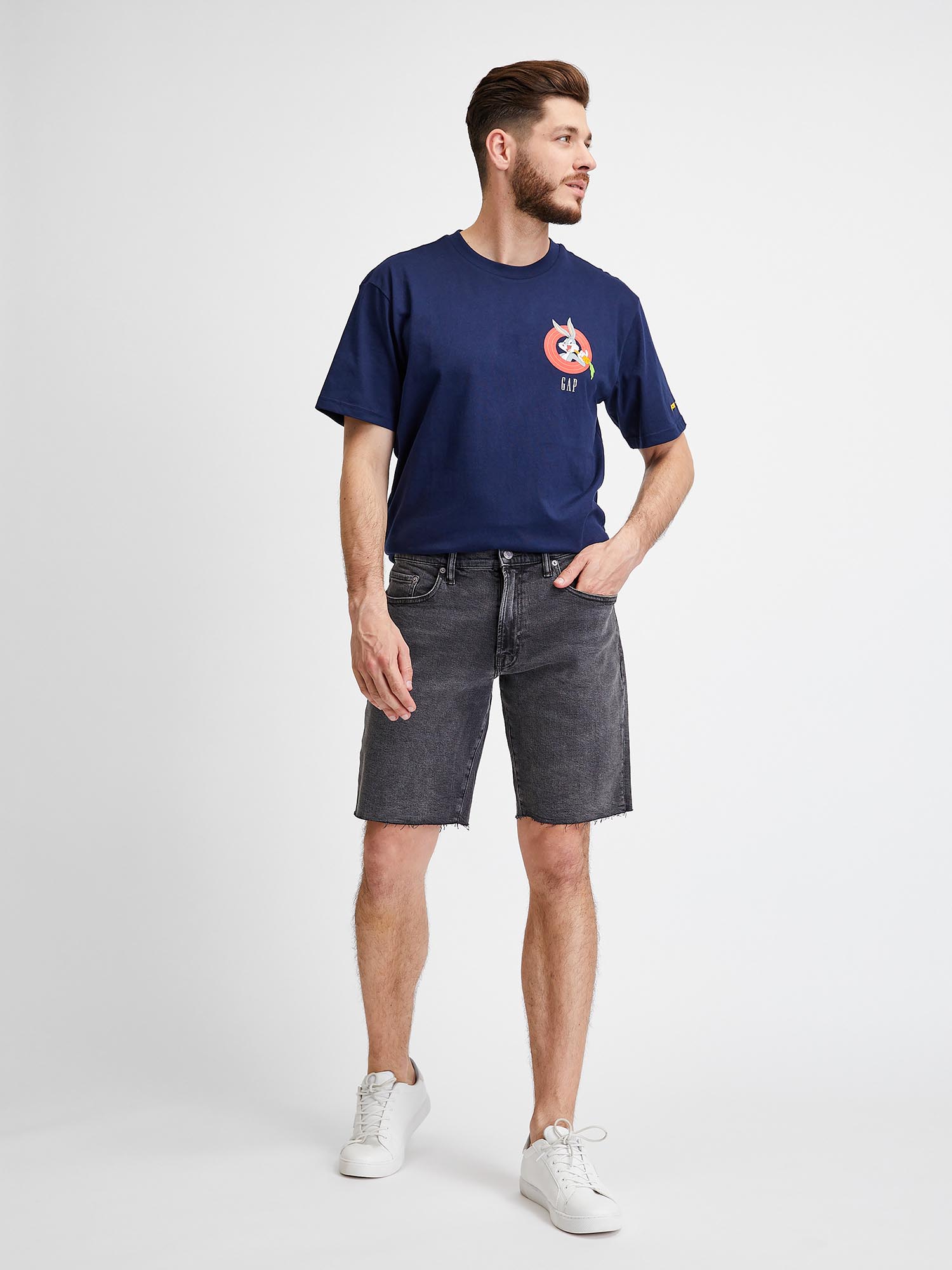 GAP Denim Shorts Washed Black - Men