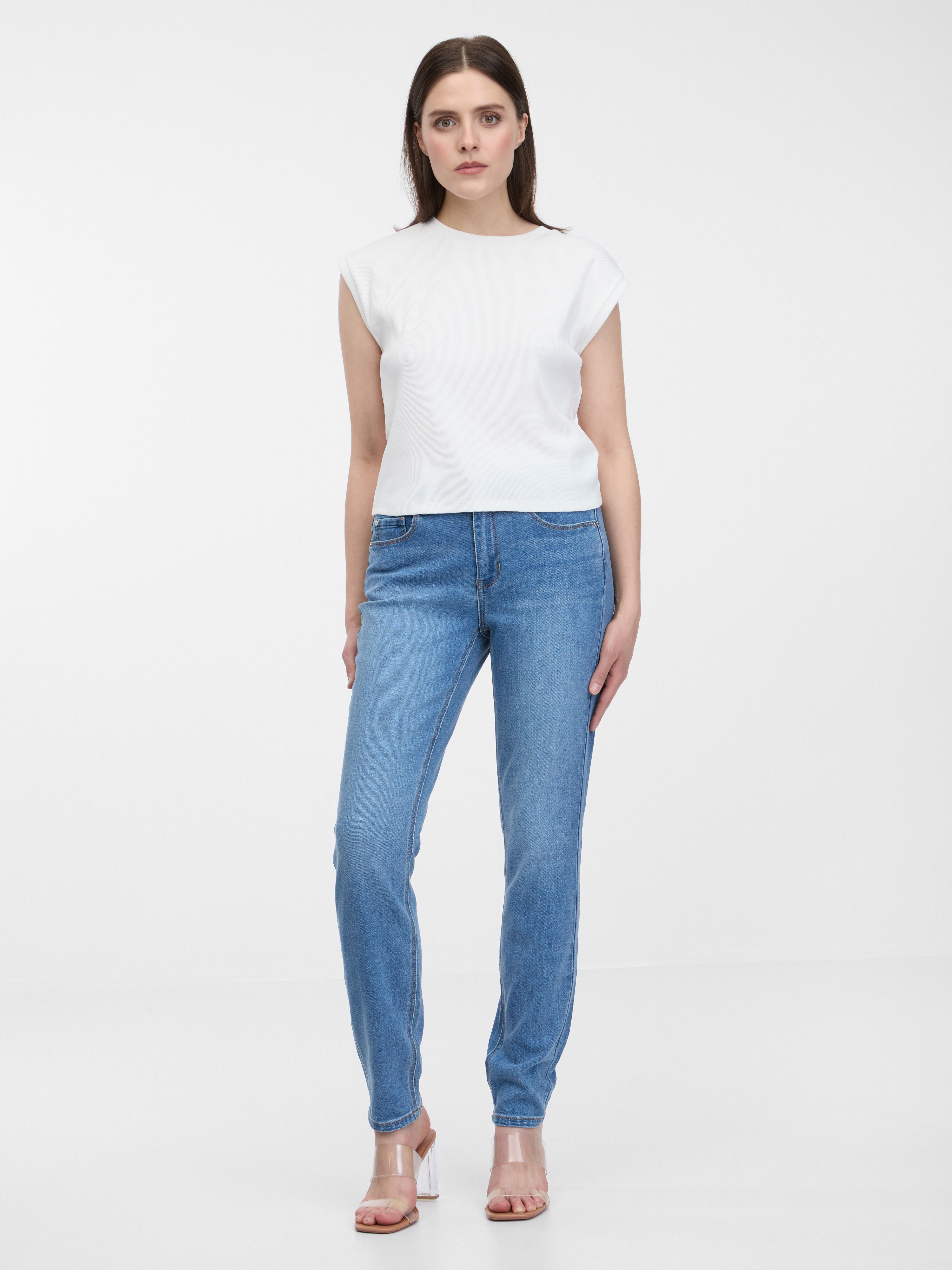 Slim fit pentru femei ORSAY - albastru deschis