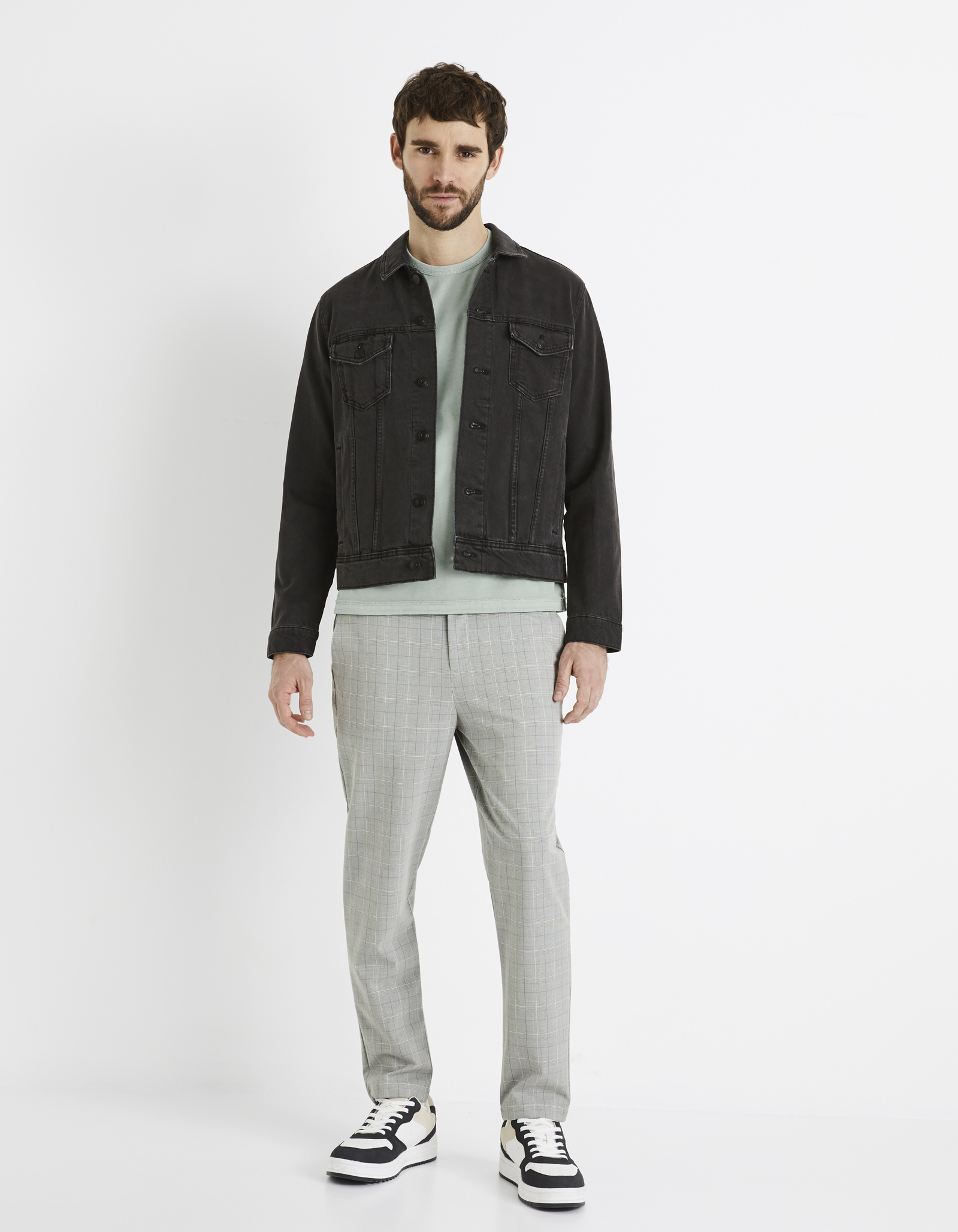 Jachete subtire pentru barbati Celio - negru