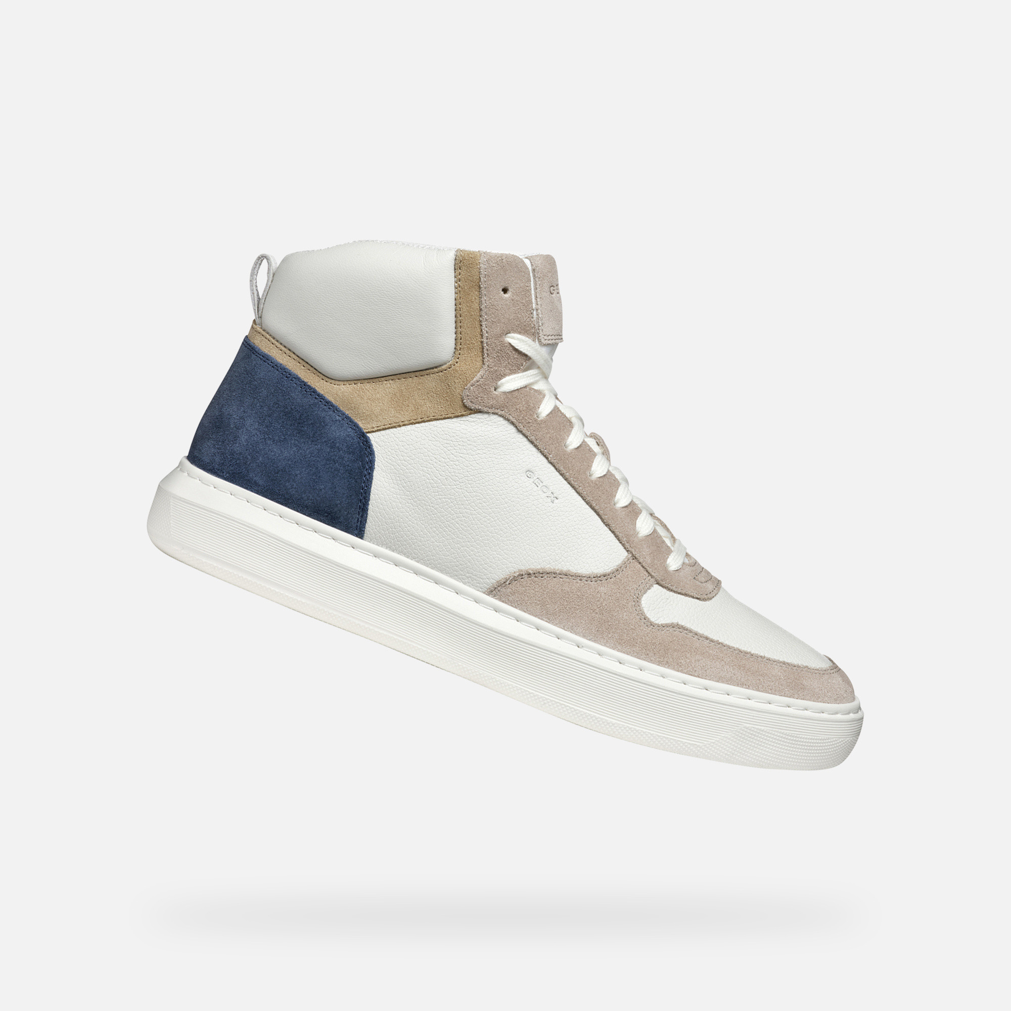 White men&#039;s sneakers Geox Deiven - Men&#039;s