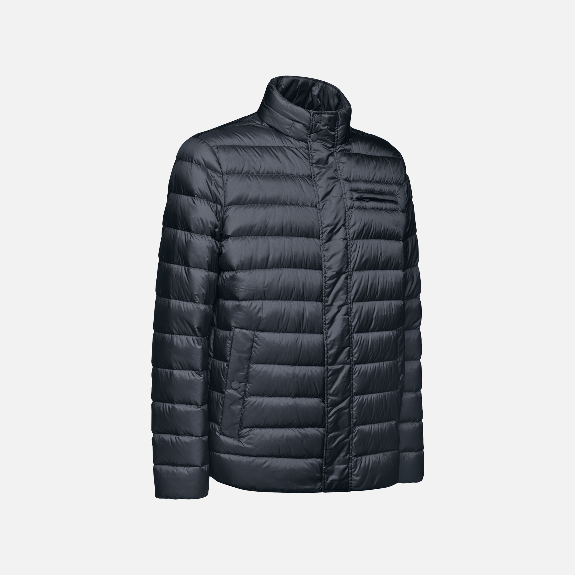 Dark blue men's down jacket Geox Warrens - Men