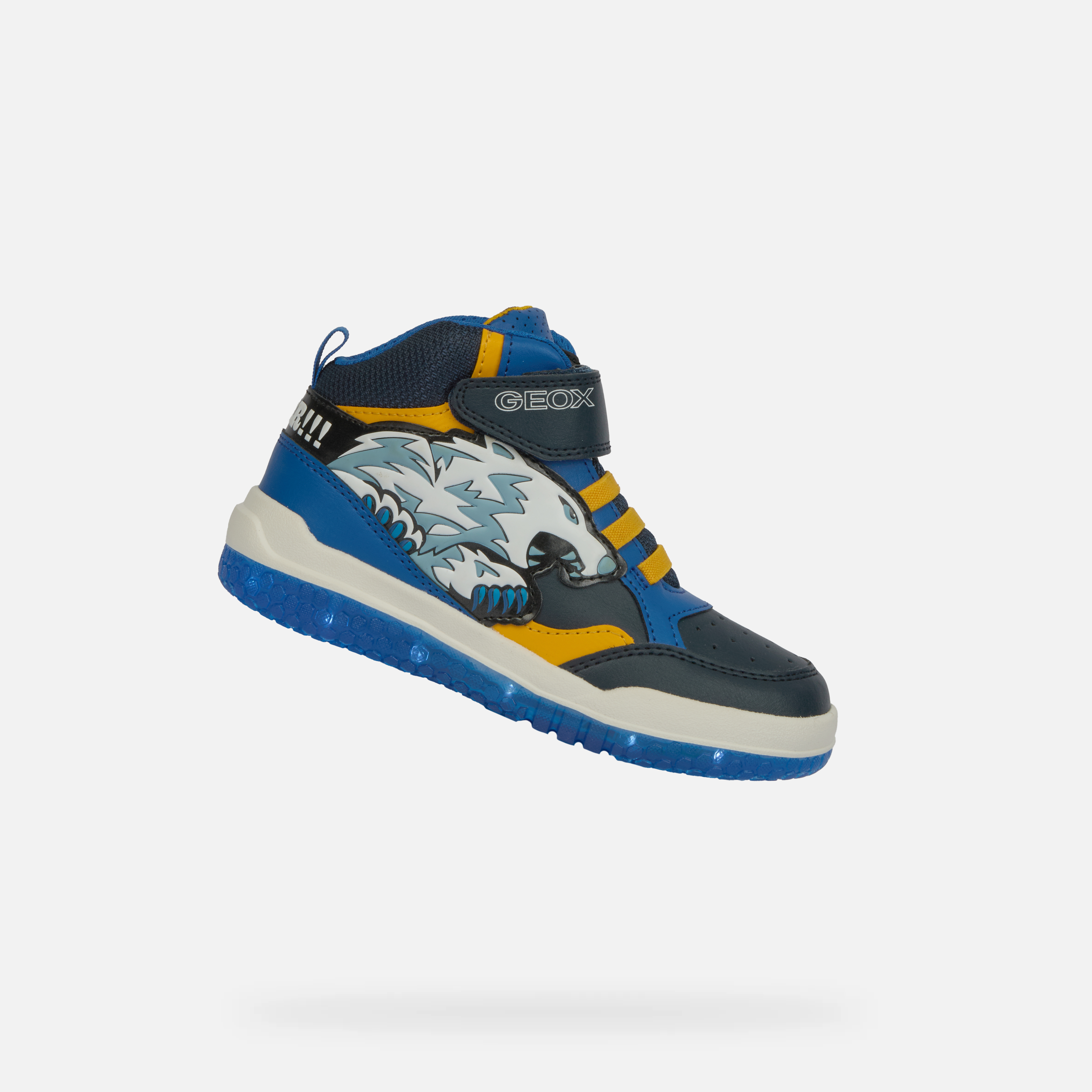 Blue Luminous Sneakers for Boys Geox Buzzerlight Boy - Boys