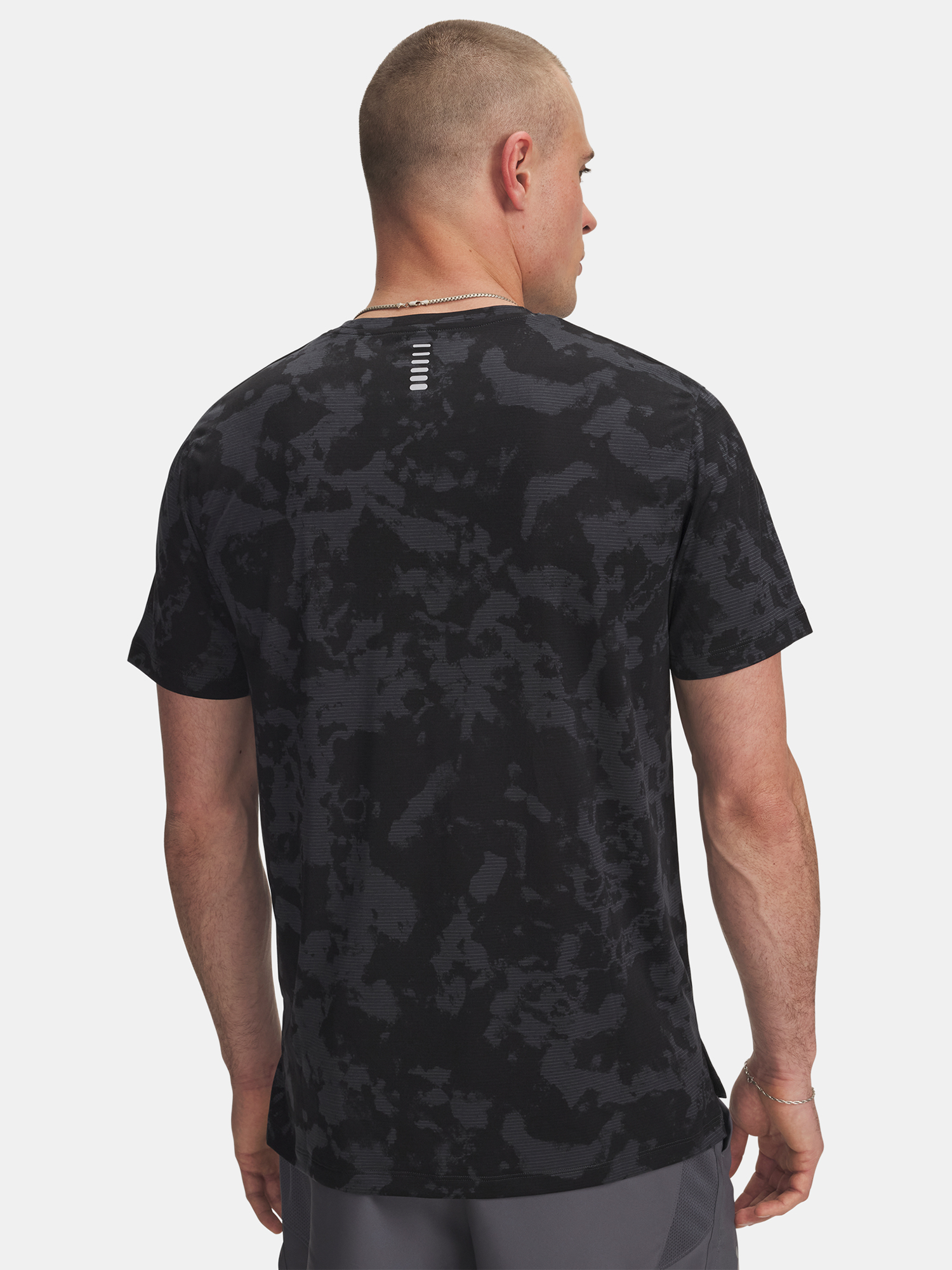 Men's T-shirt Under Armour UA Launch Printed SS-GRY - Men's