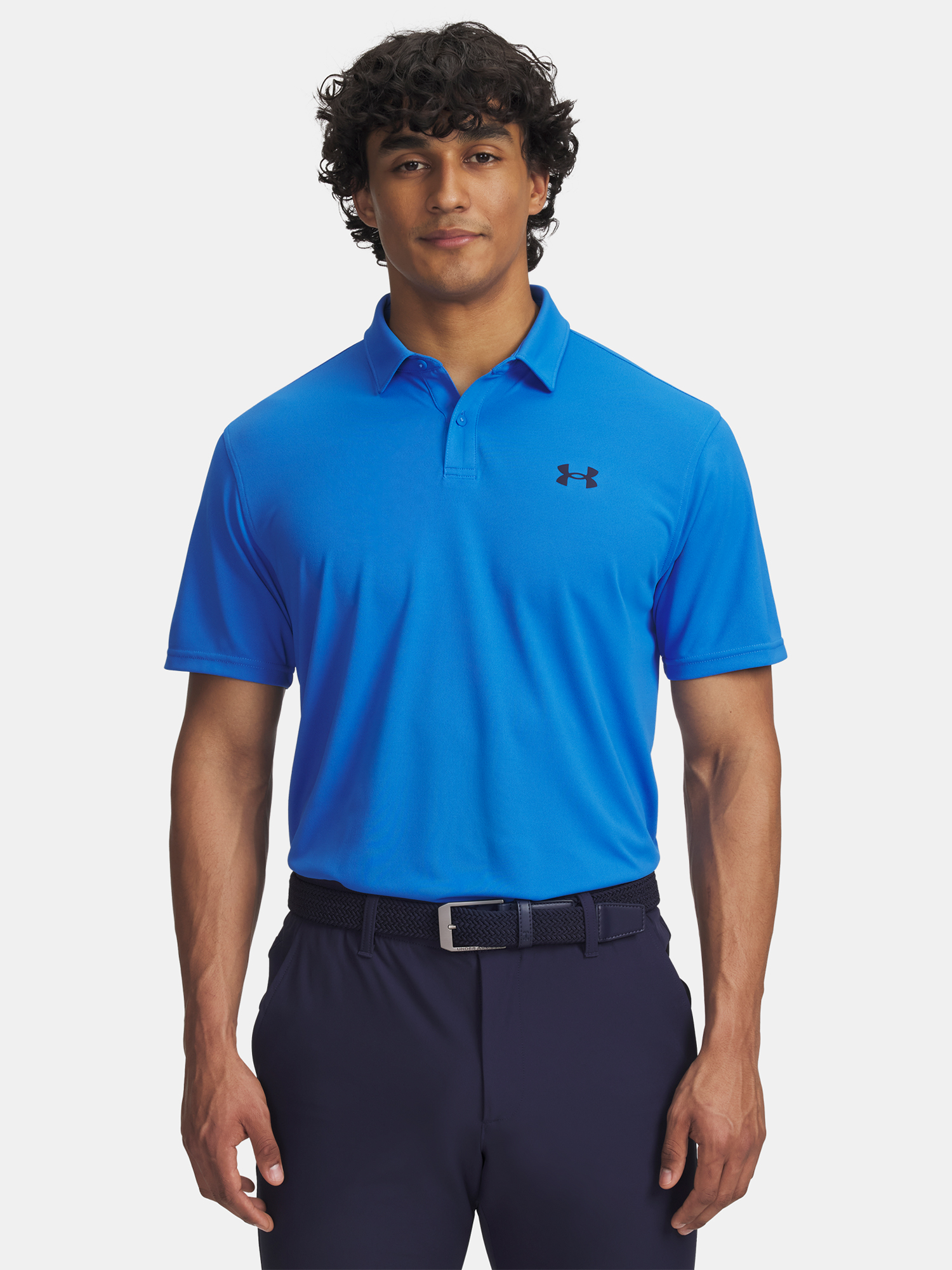 Men's Under Armour UA T2G Pique Polo-BLU T-Shirt - Mens