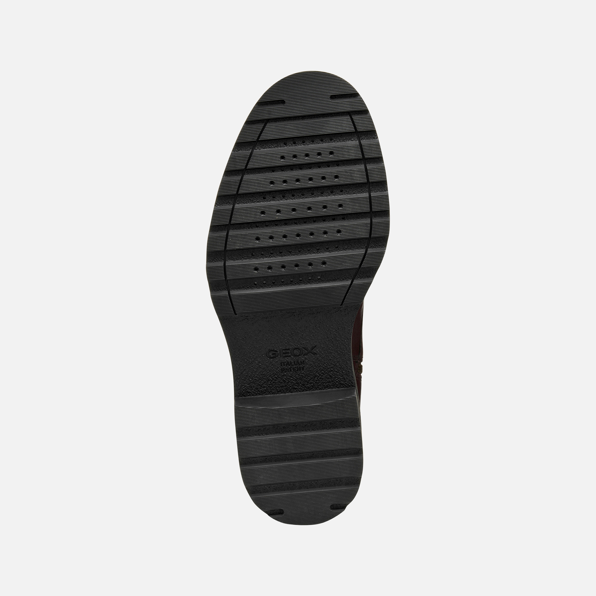 Burgundy men&#039;s ankle boots Geox Redclif - Men&#039;s