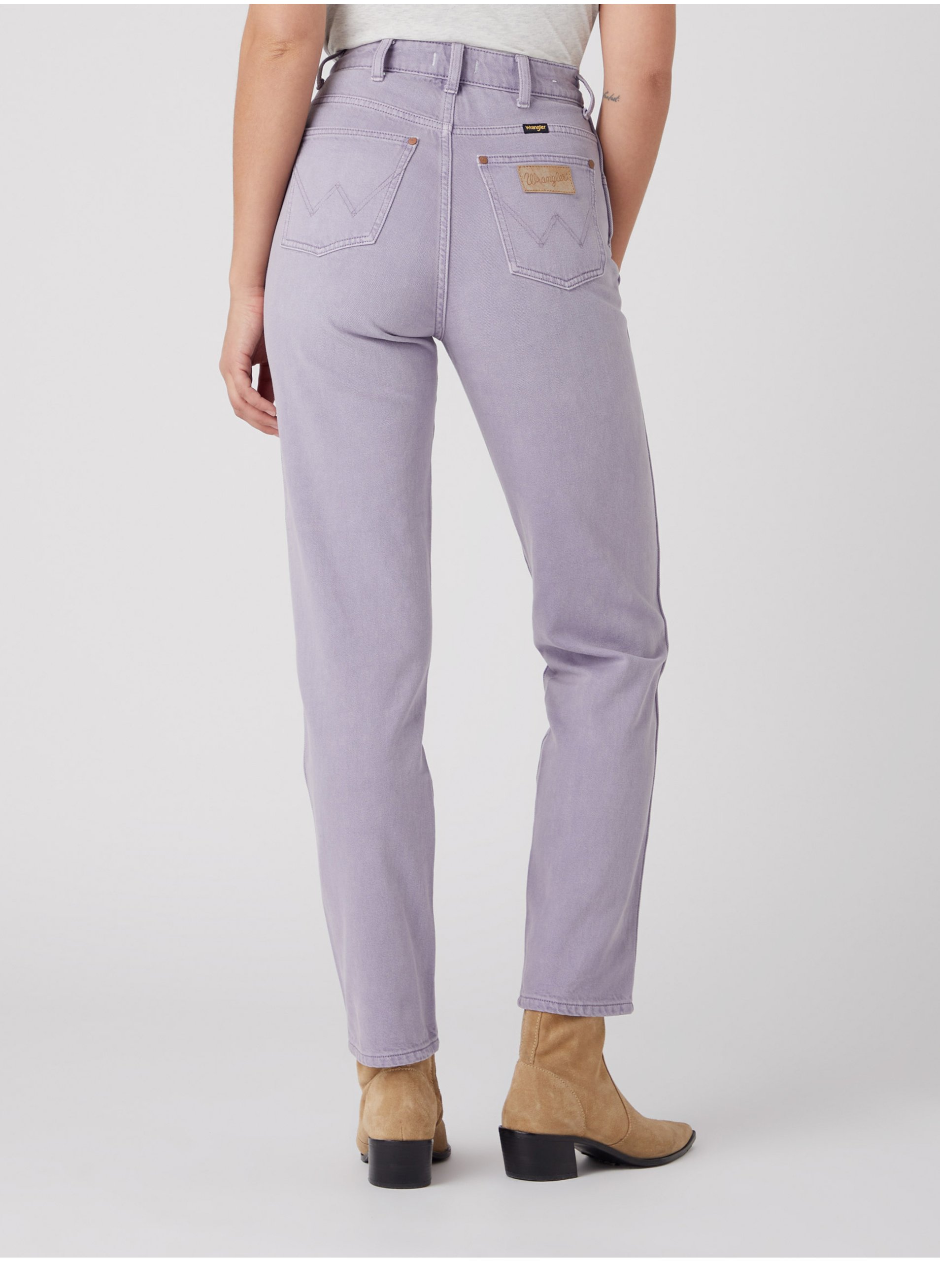 Straight fit pentru femei Wrangler - mov deschis