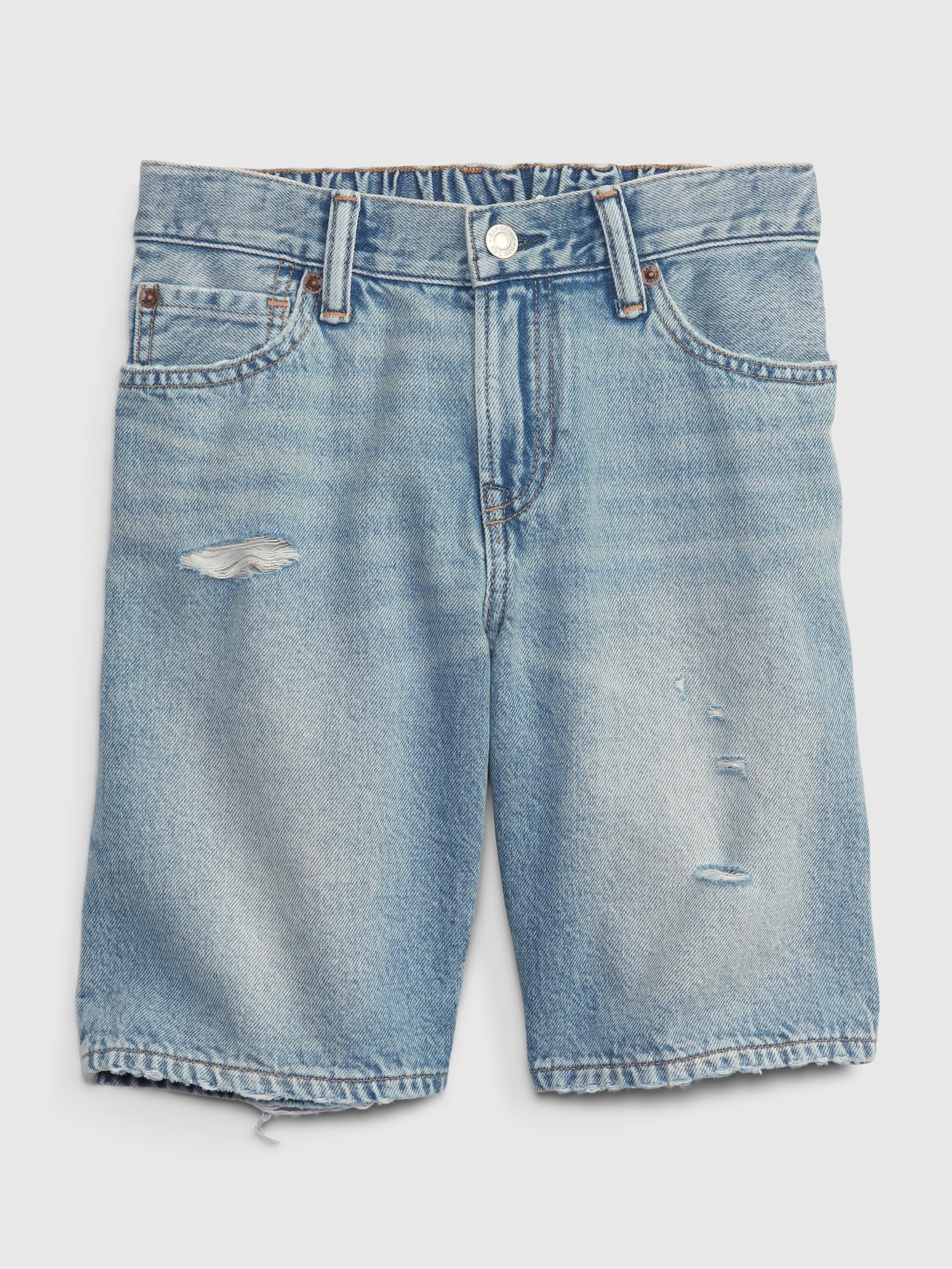 GAP Kids Denim Shorts ′90s Washwell - Boys - šedá