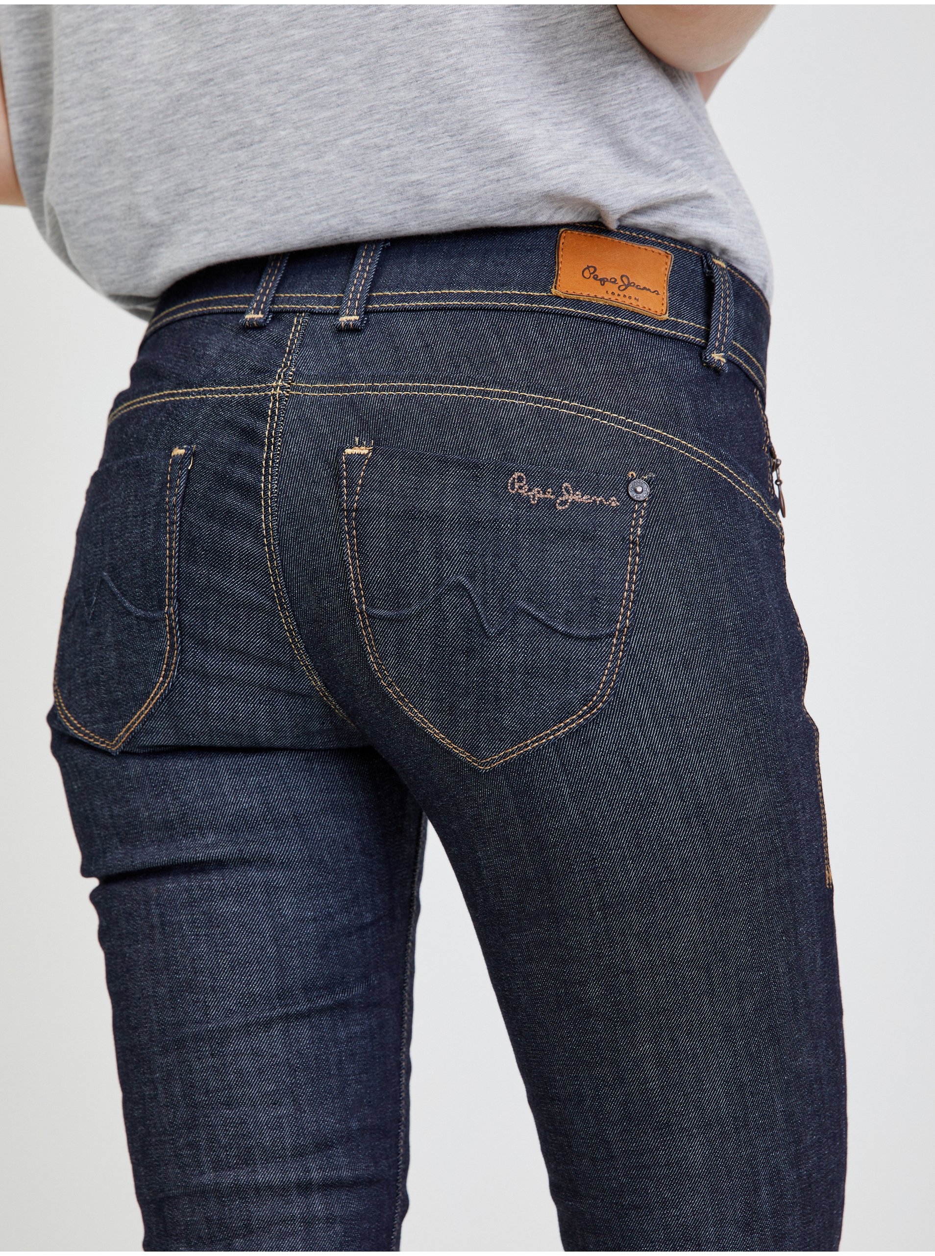 Slim fit pentru femei Pepe Jeans - albastru inchis