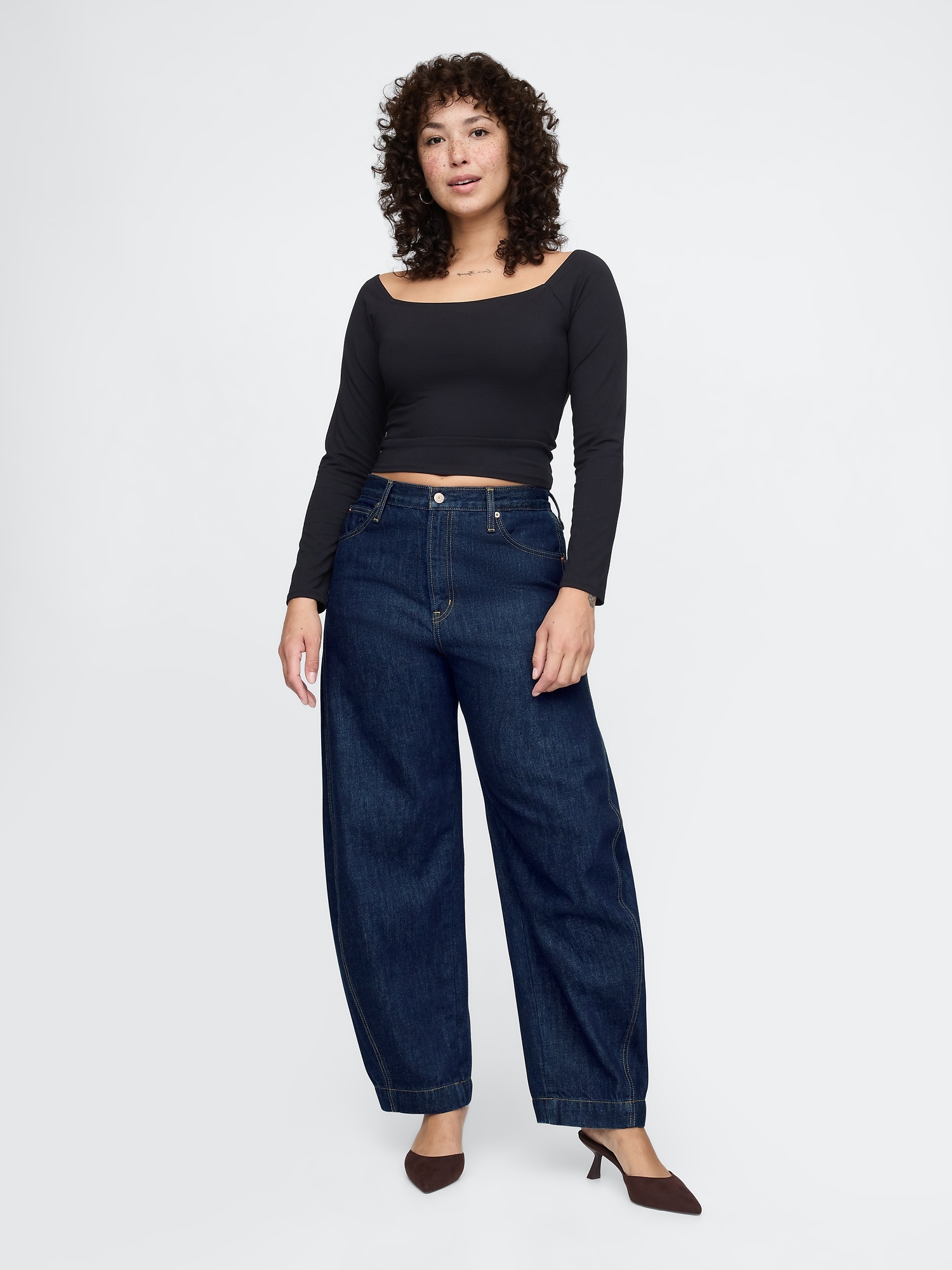 GAP Jeans Barrel High Rise - Women's