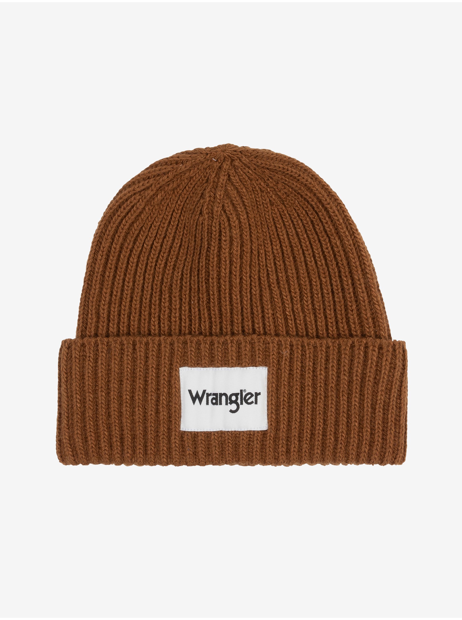 Brown Men's Ribbed Winter Beanie Wrangler - Mens