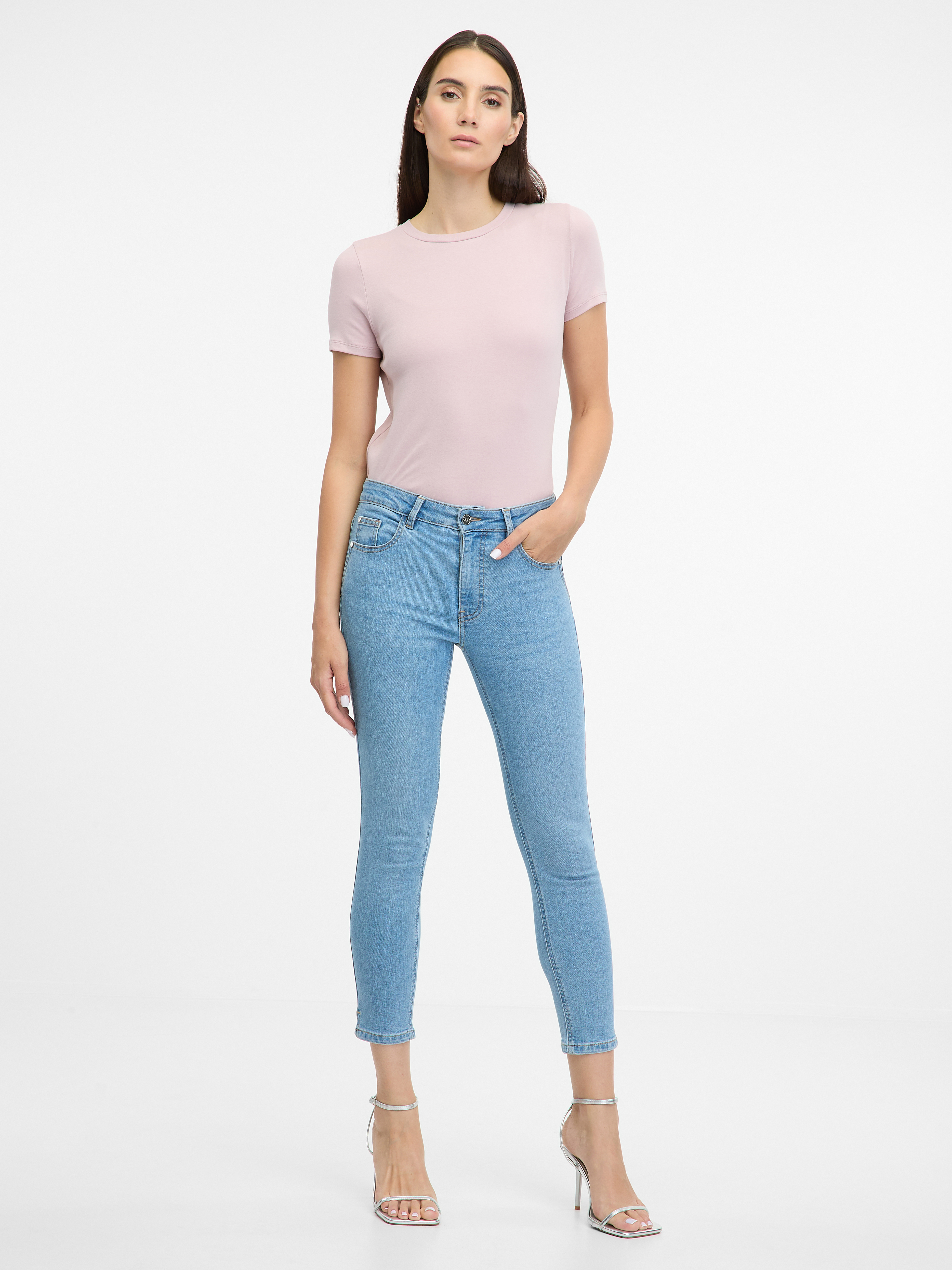 Light blue women's skinny fit jeans ORSAY - Women